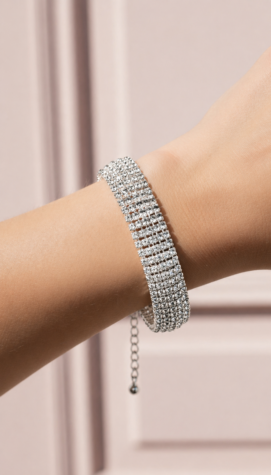 Classic Zircon Crystal Tennis Bracelet