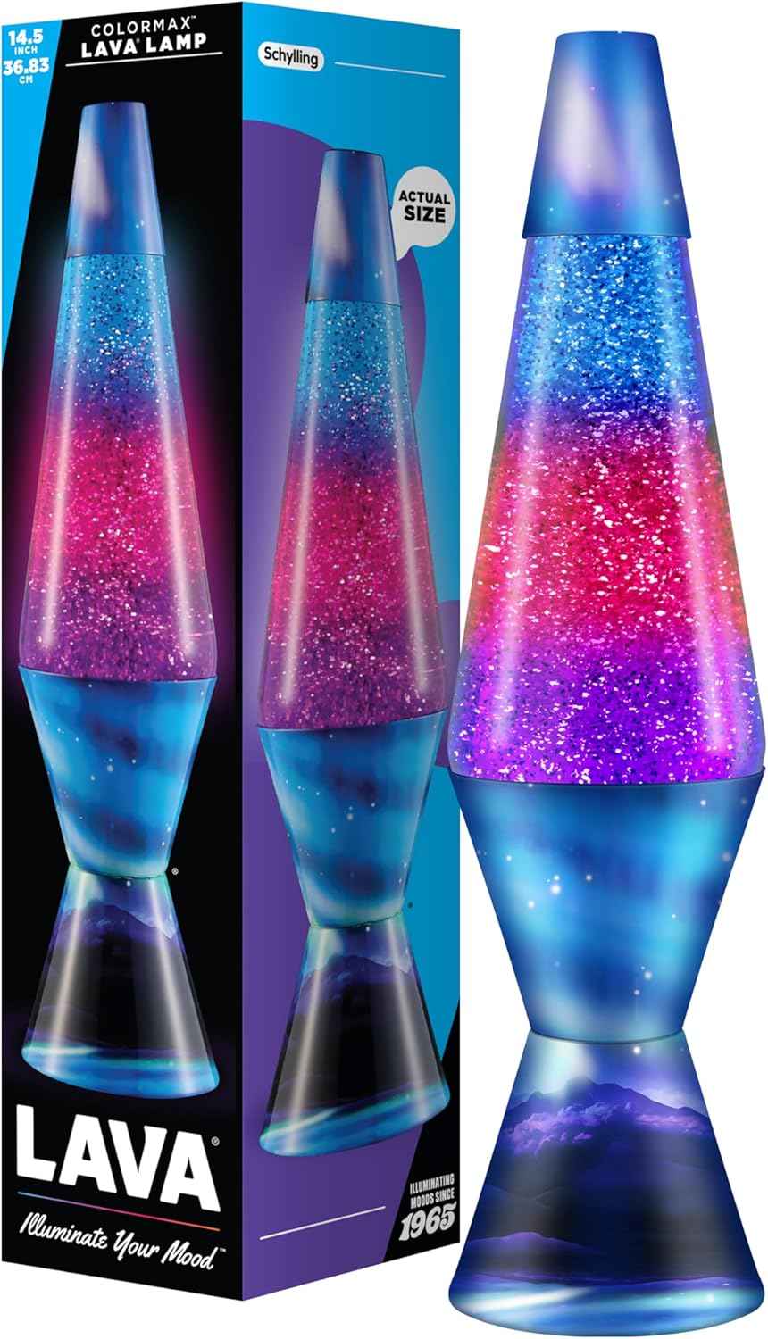 Lava Lamp Northern Lights Glitter