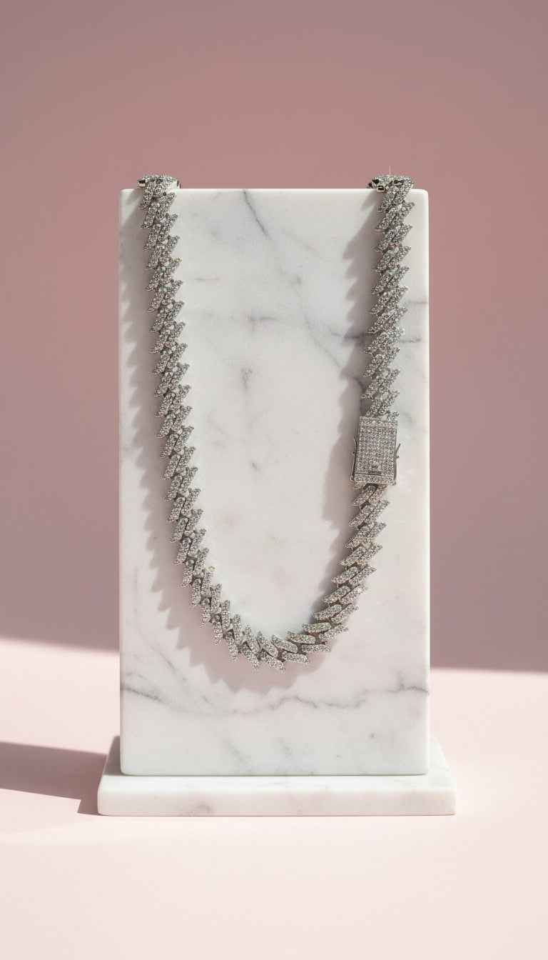 Waterproof Stainless Steel Gold Plated Cuban Link Chain Necklace