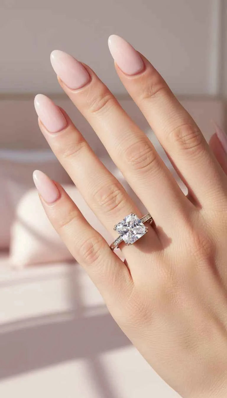 Box Set Of 12 Silver Square Cut Crystal Rings
