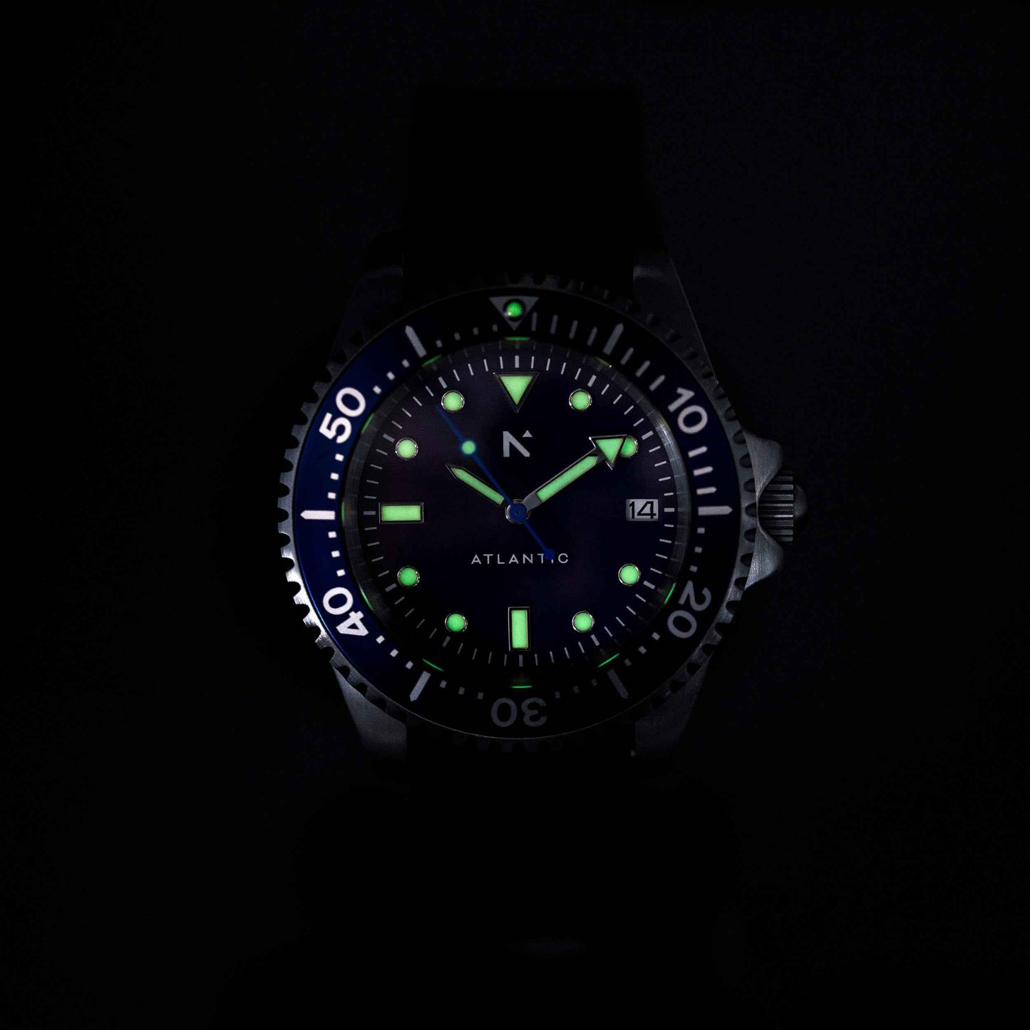 'Atlantic' Dive Watch (40mm) | Deep Night NATO