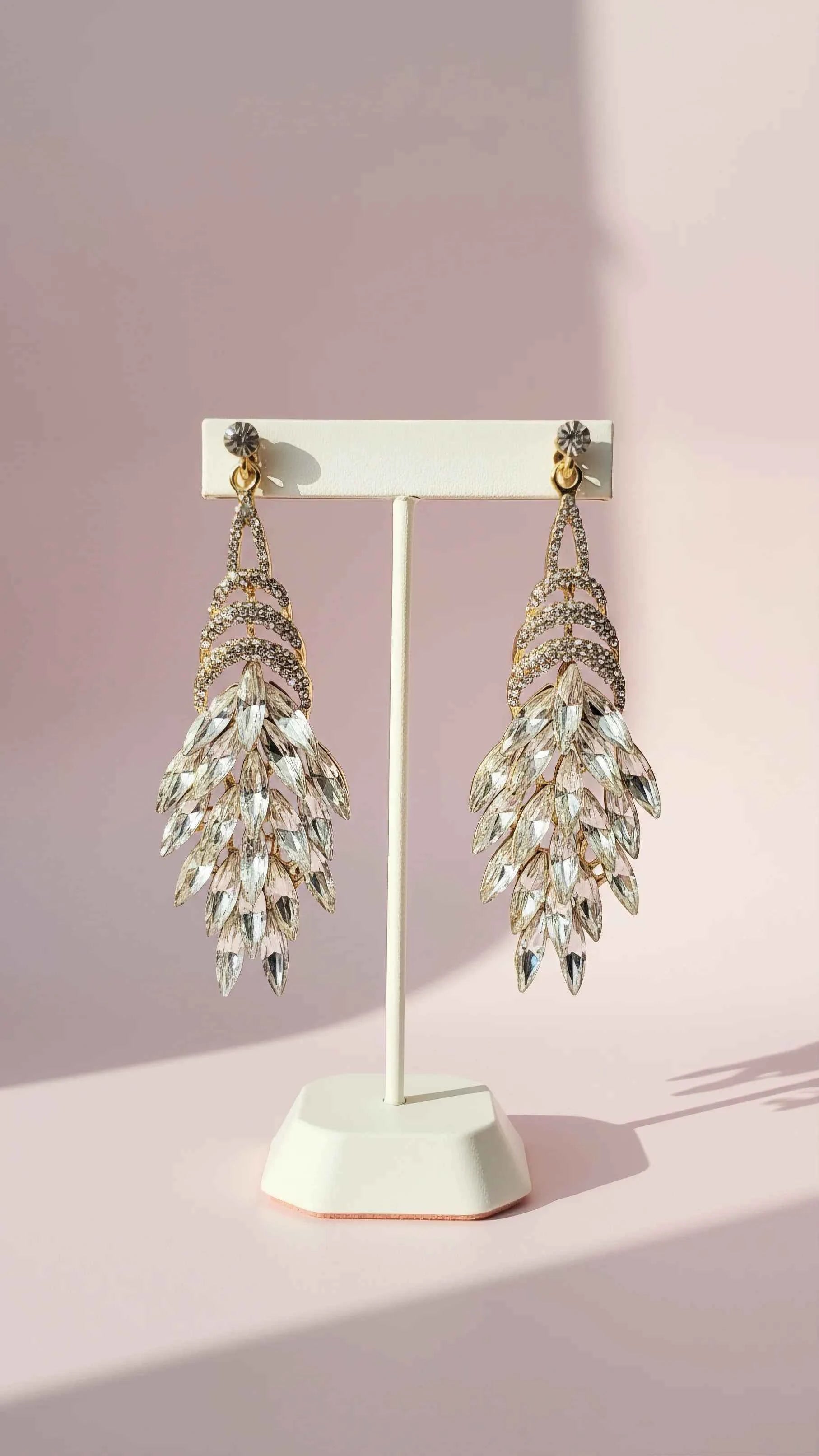 Layered Clear Crystal Drop & Dangle Earrings