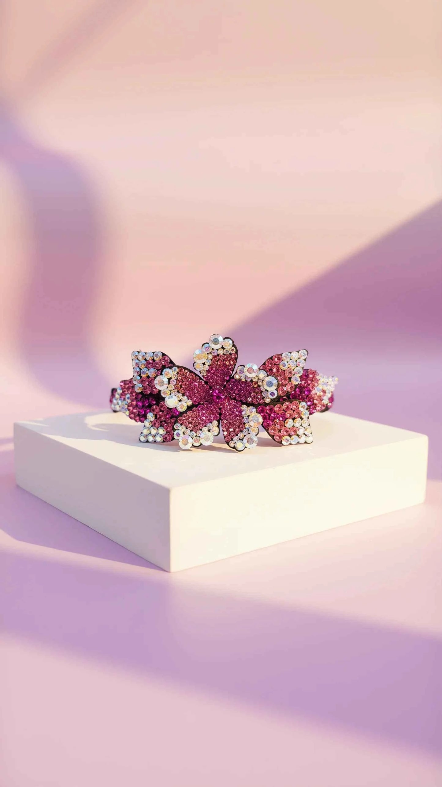 Women’s Crystal Flower Statement Headband & Hair Band