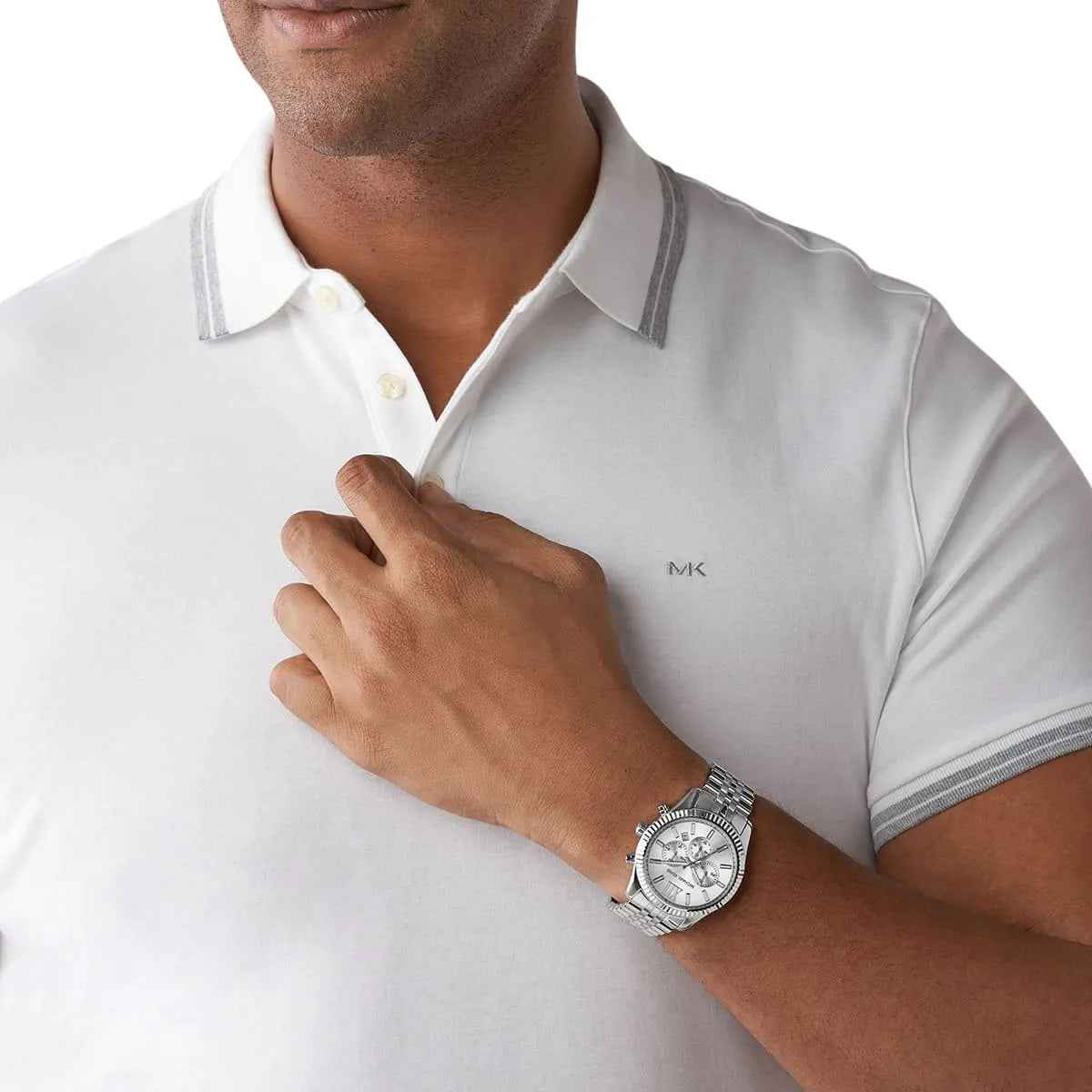 Michael Kors MK8405 Lexington Men's Silver Watch