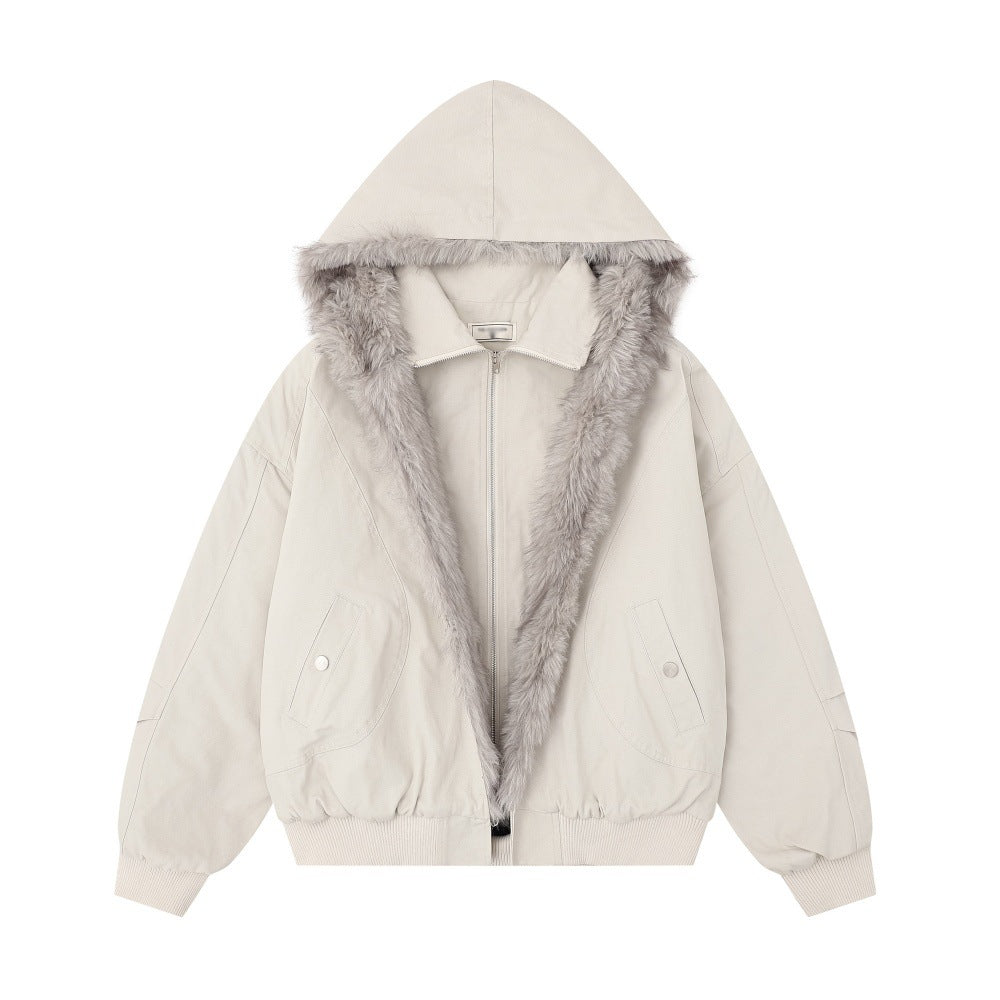 hooded cotton jacket