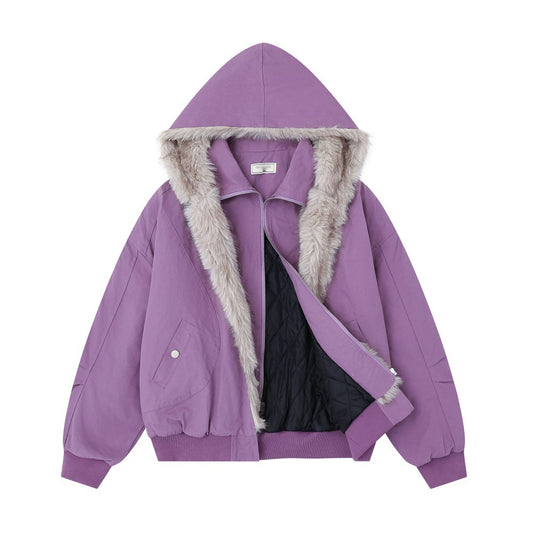 hooded cotton jacket