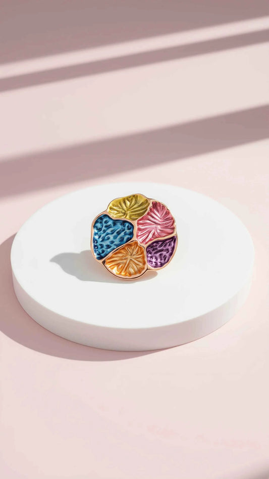 Abstract Magnetic Cluster Brooch