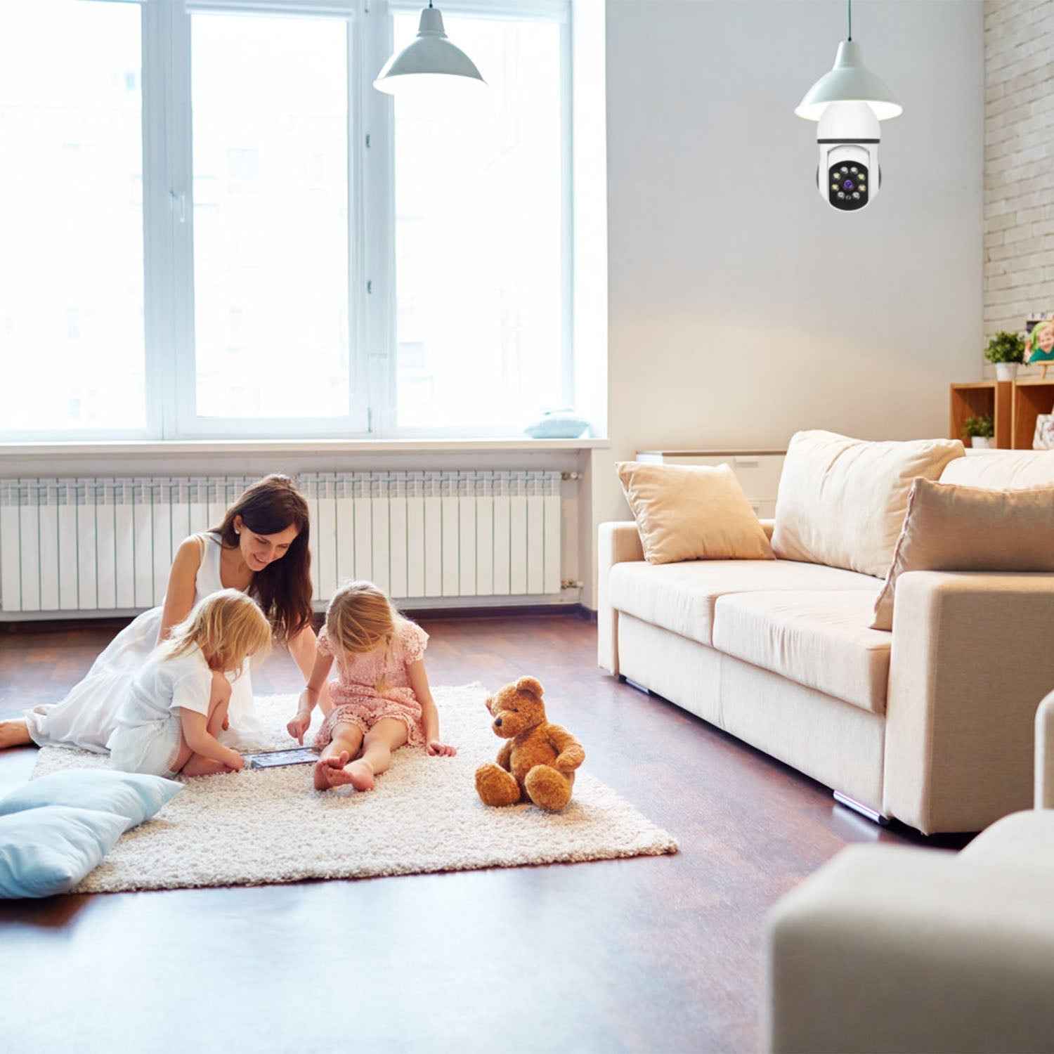 E27 WiFi Bulb Camera 1080P FHD Security