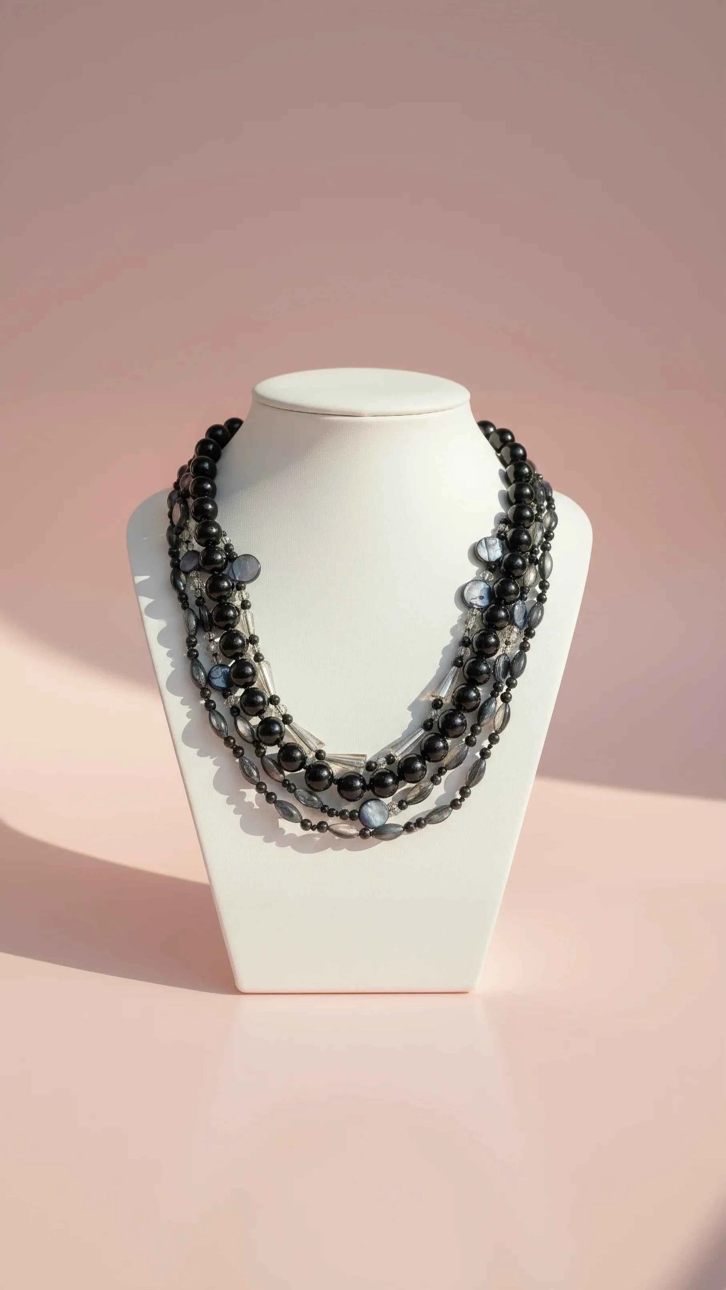 Layered Boho Beaded Necklace
