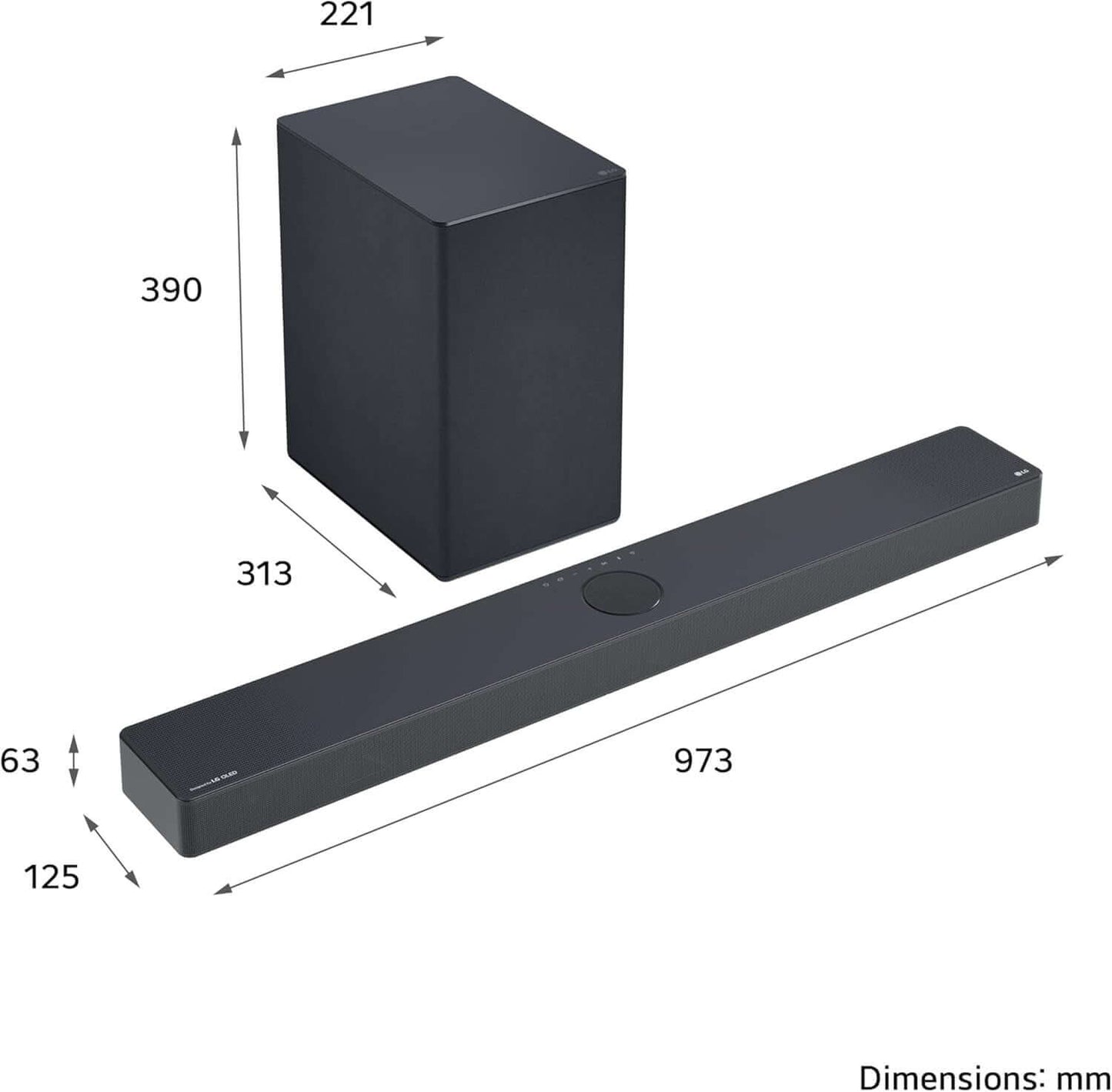 LG USC9S SOUNDBAR HOME CINEMA 3.1.3 WIRELESS SUBWOOFER 4K DOLBY ATMOS RRP £999