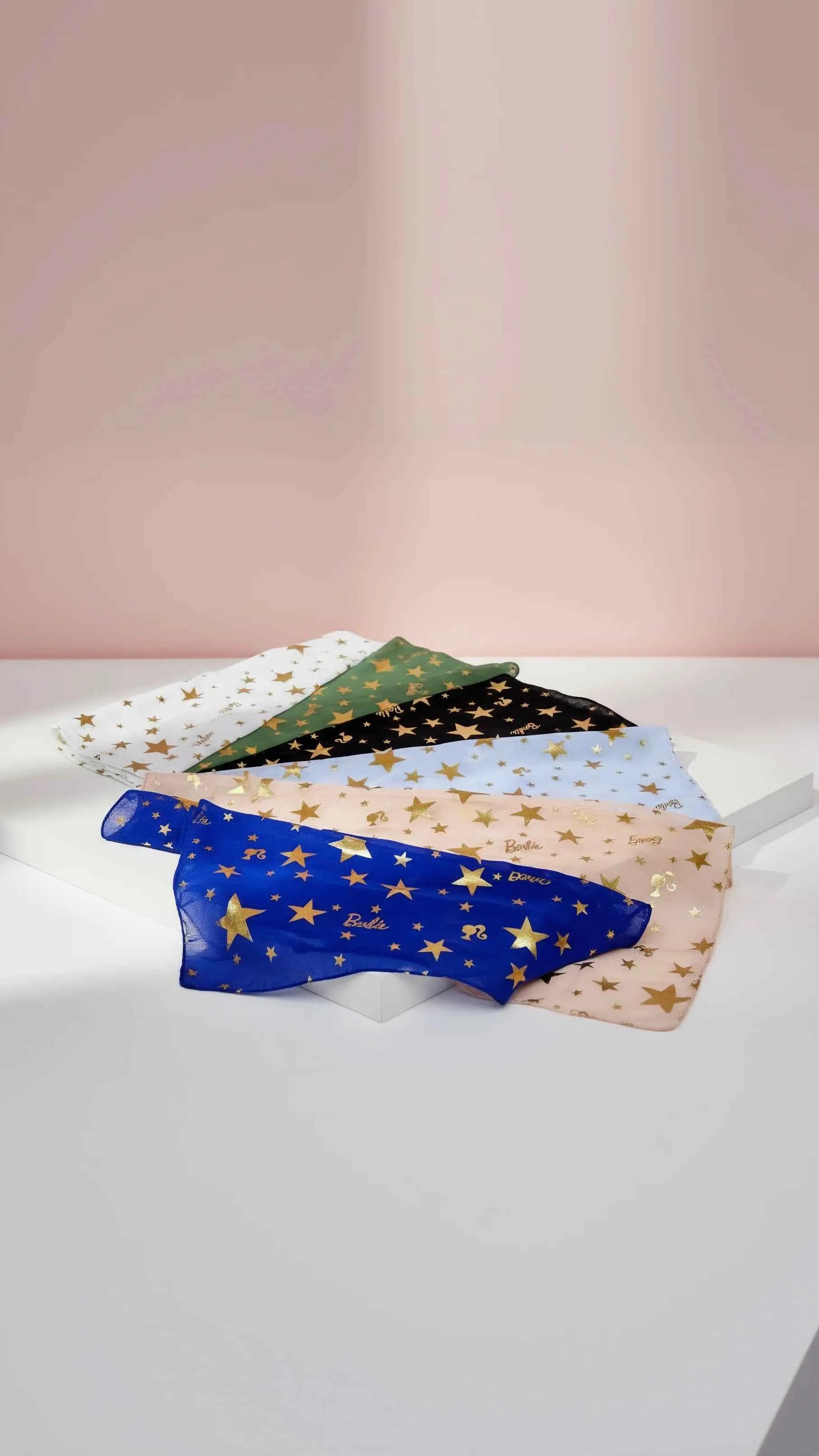 Star Shimmer Gold Foil Scarf Pack of 12