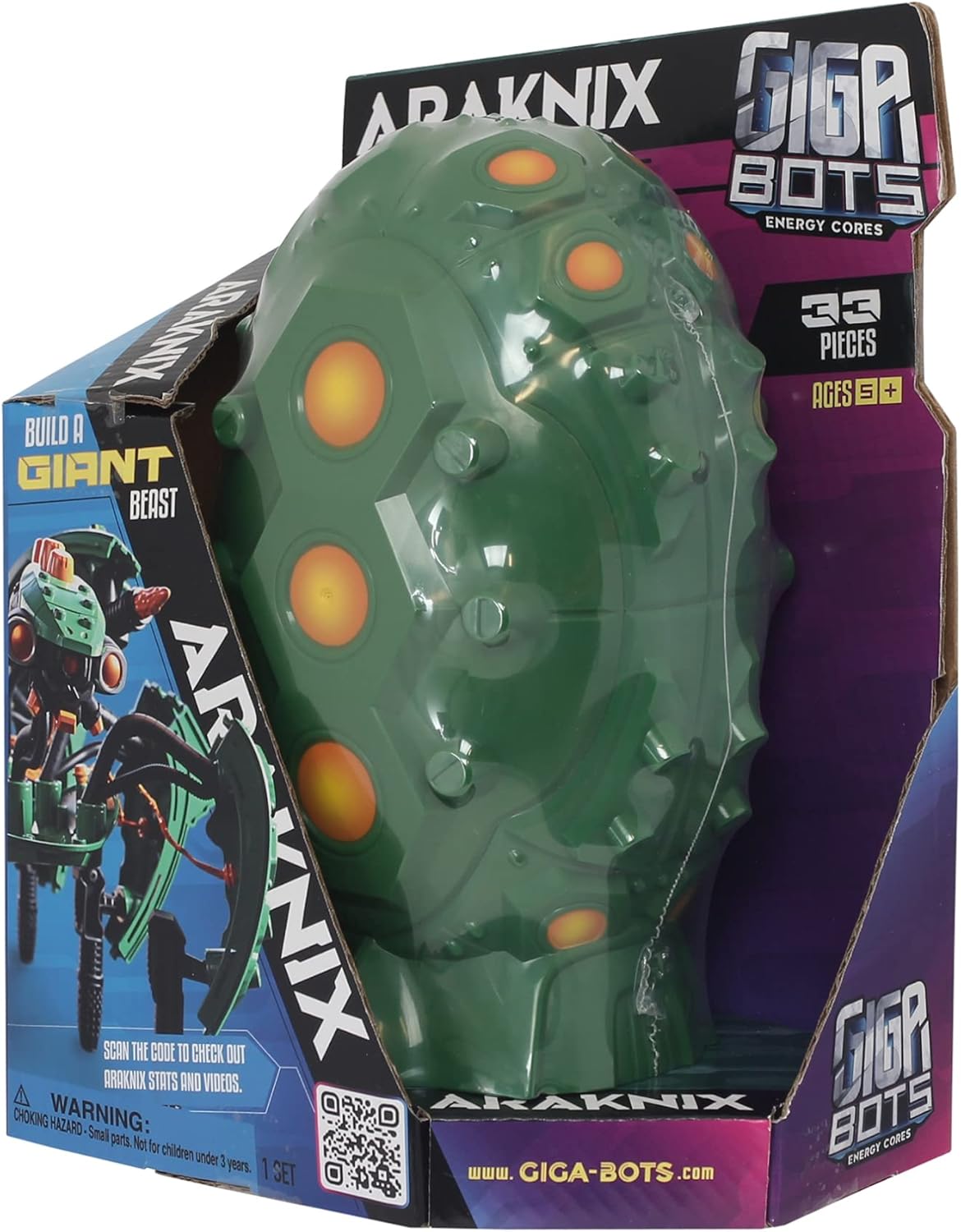 Gigabots - Action Figure Toy, Transformable Beasts Araknix