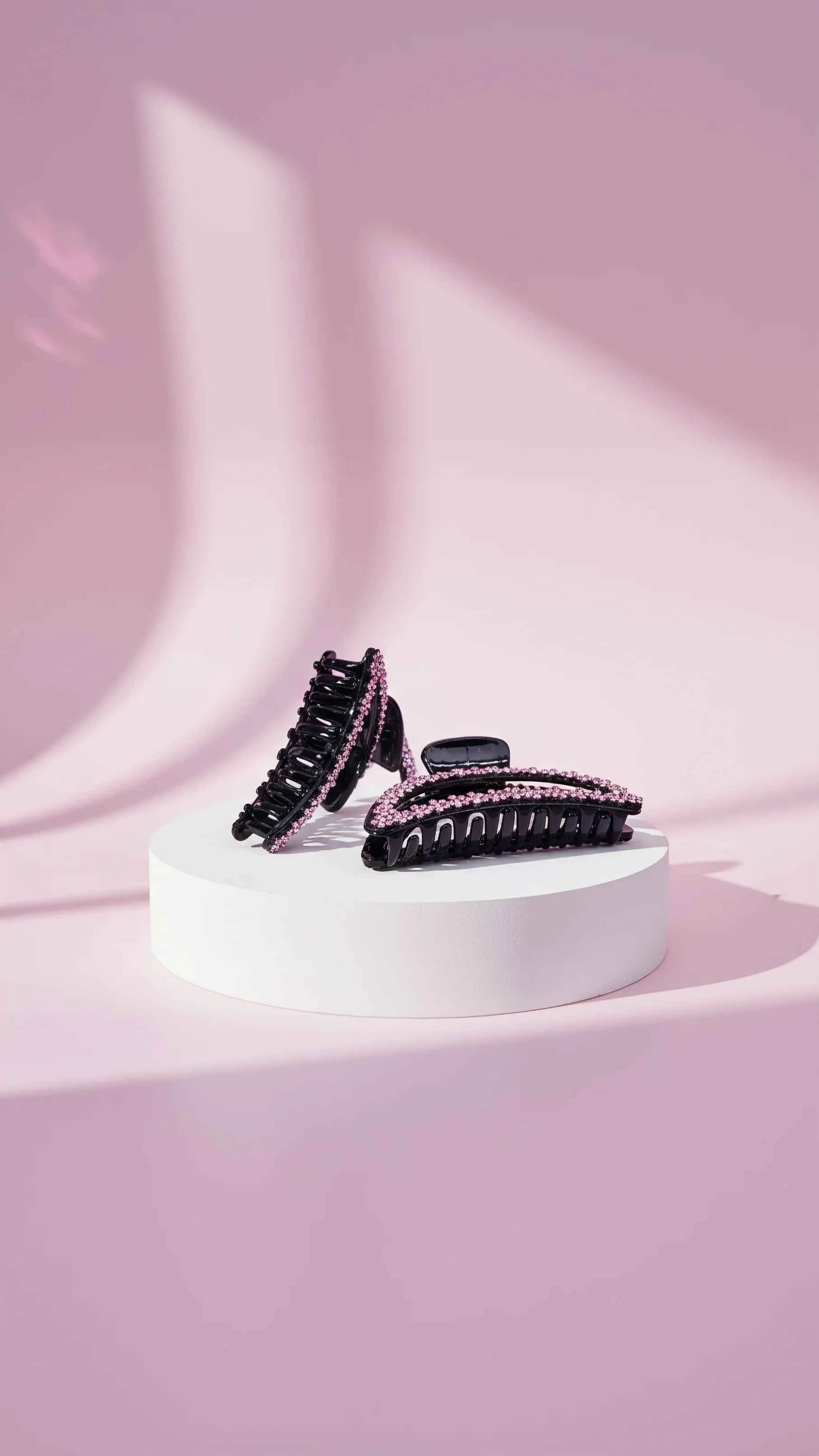 Flower Crystal Hair Clamps Pack of 12