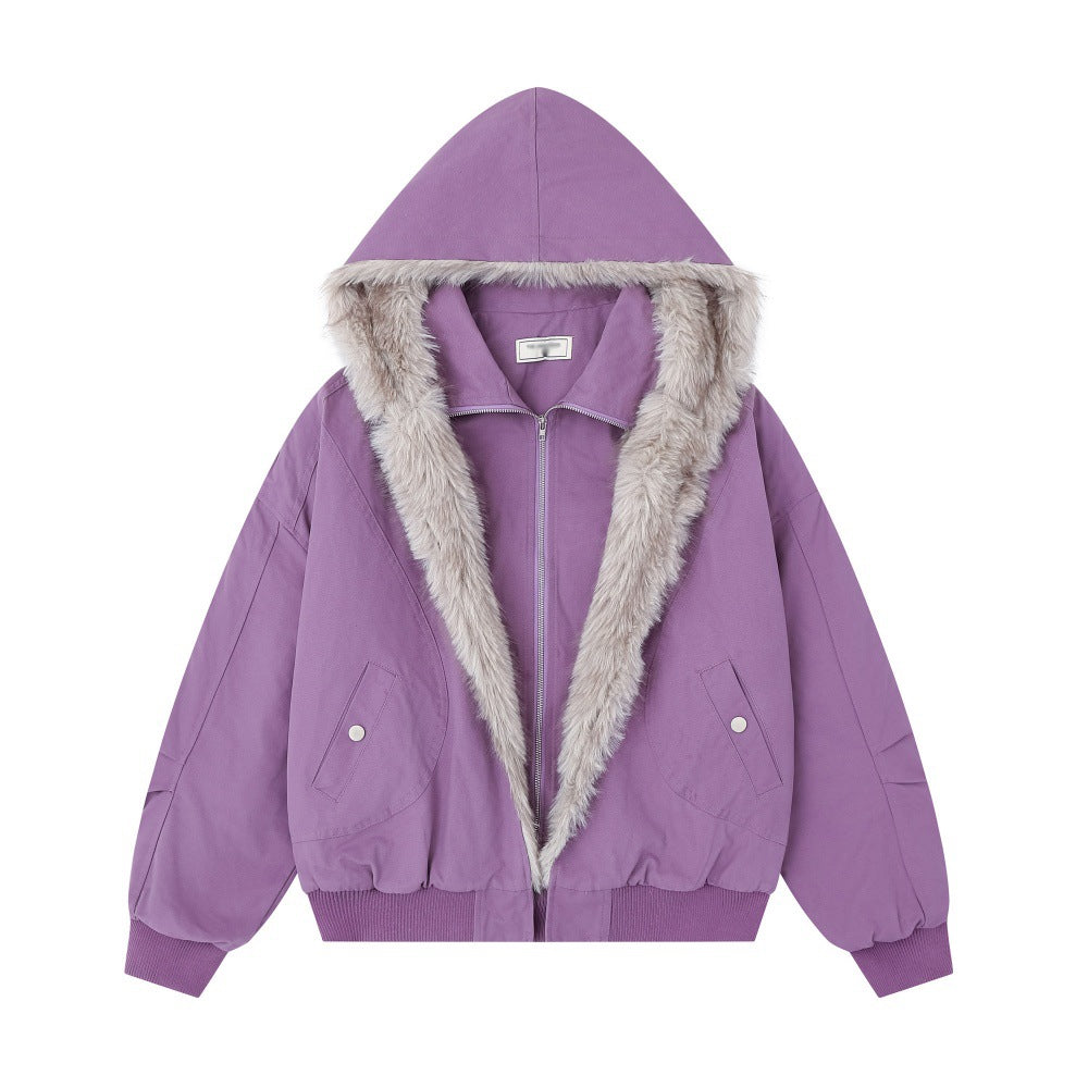 hooded cotton jacket
