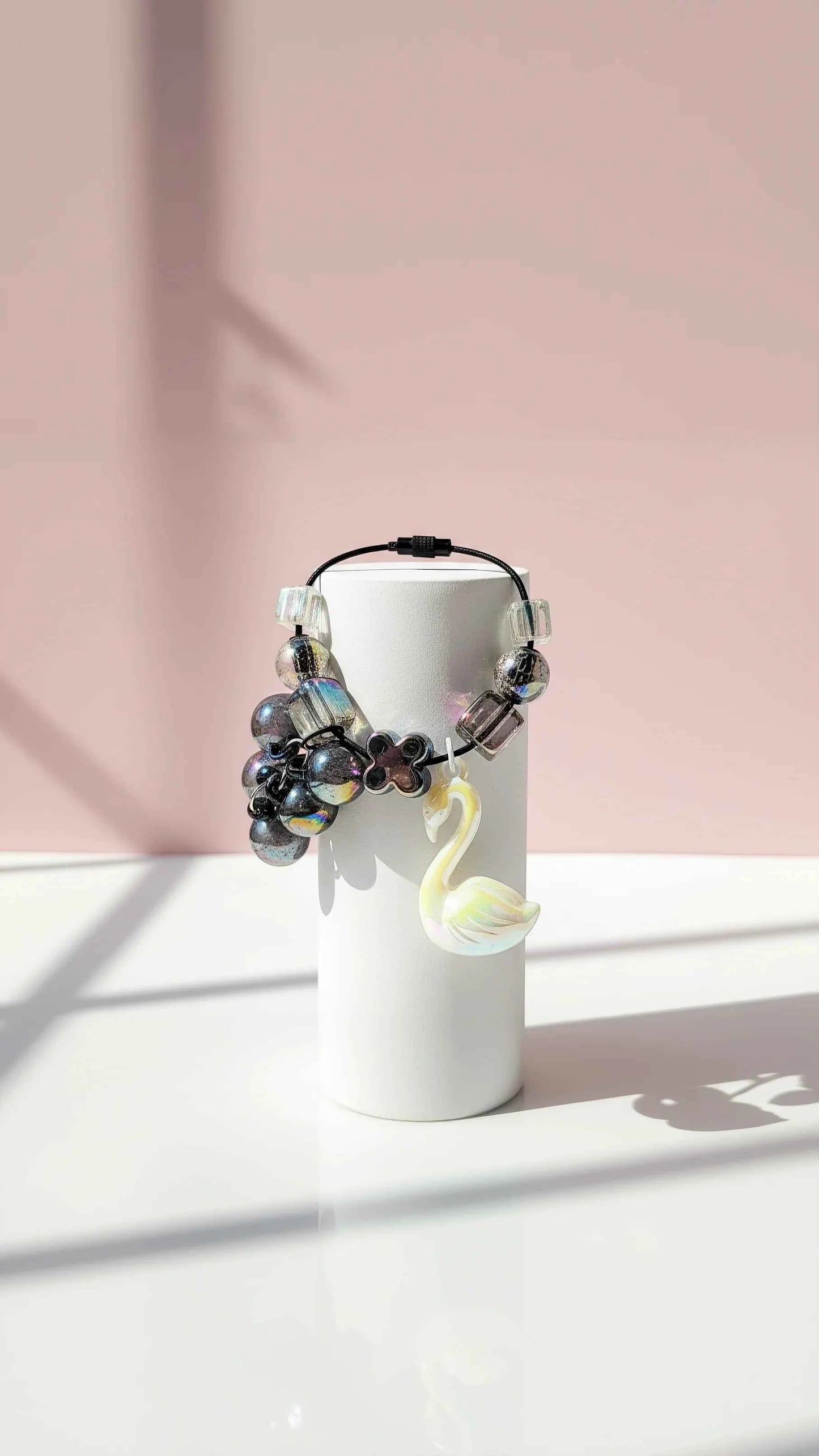 Swan Bubble Keyring, Phone Charm & Bag Accessory