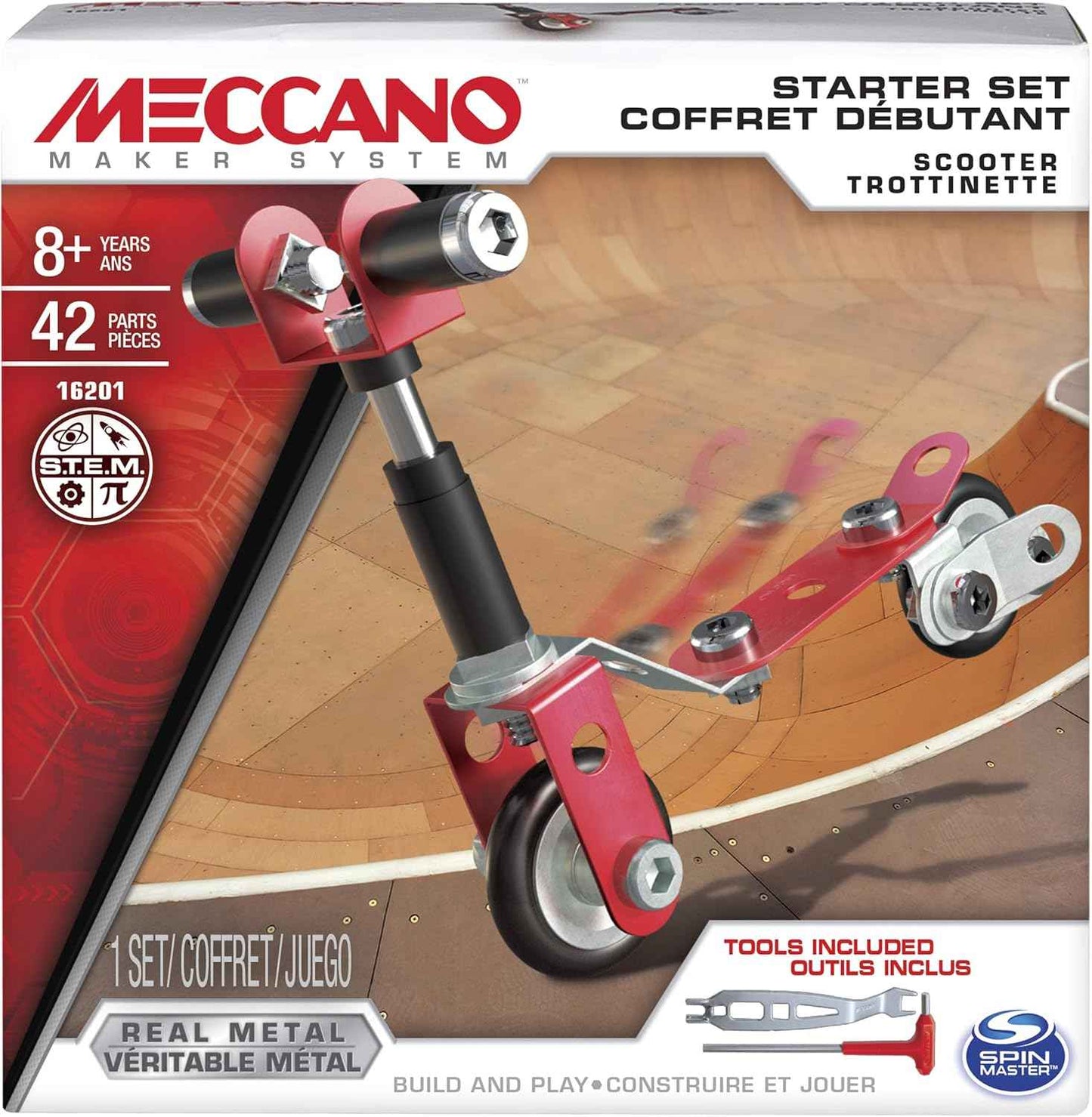 Meccano Starter Set Scooter 42 Pieces