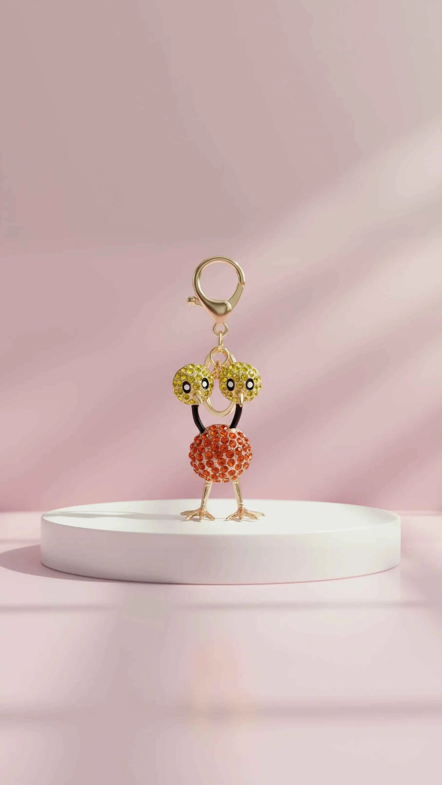 Novelty Bird Crystal Key Ring & Bag Charm