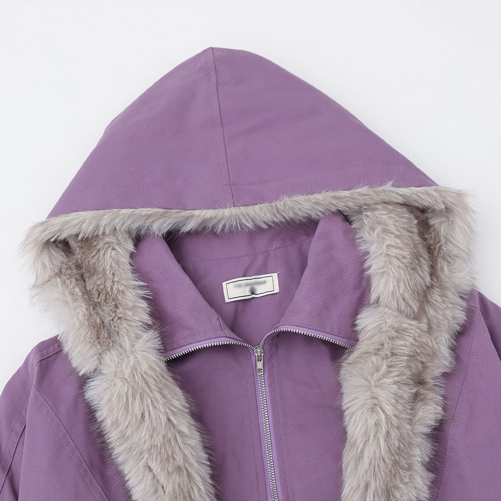 hooded cotton jacket