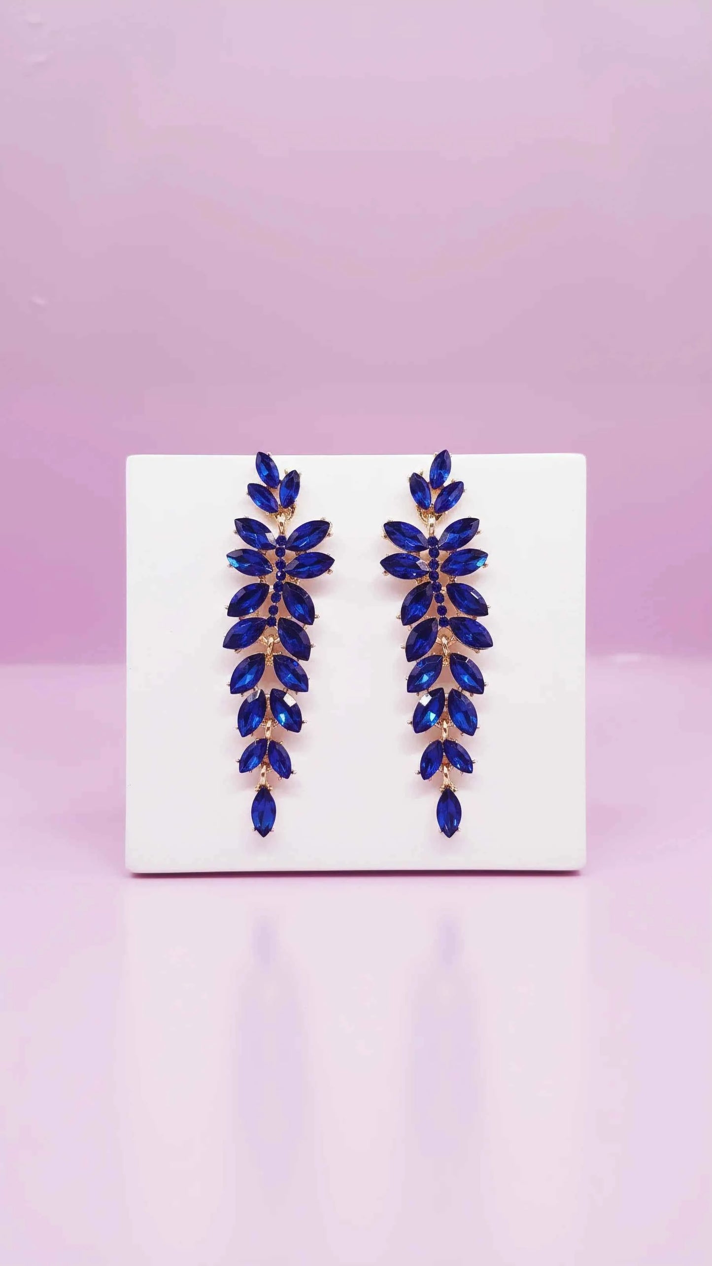 Layered Teardrop Crystal Drop & Dangle Earrings