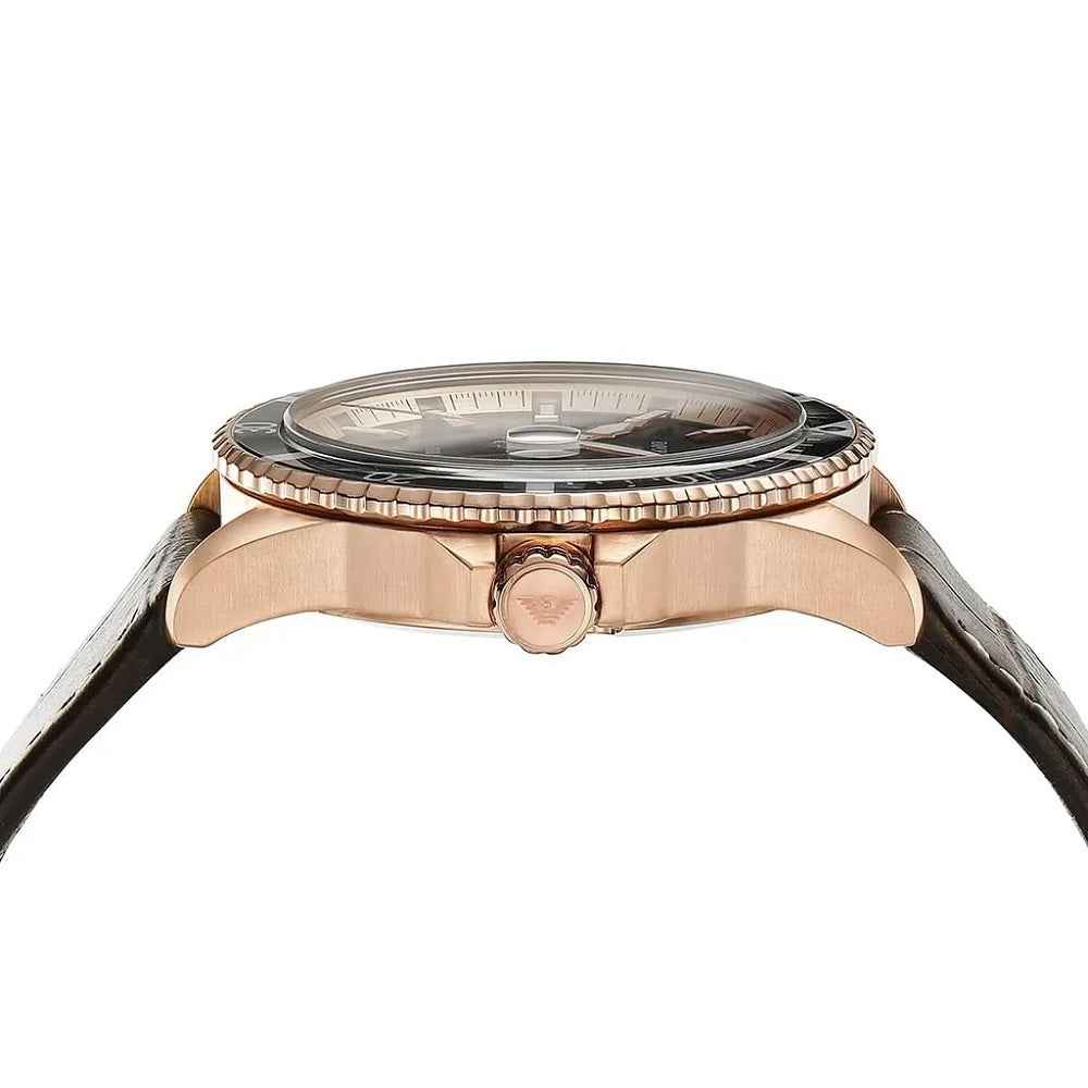 Emporio Armani AR11556 Men's Rose Gold Diver Watch