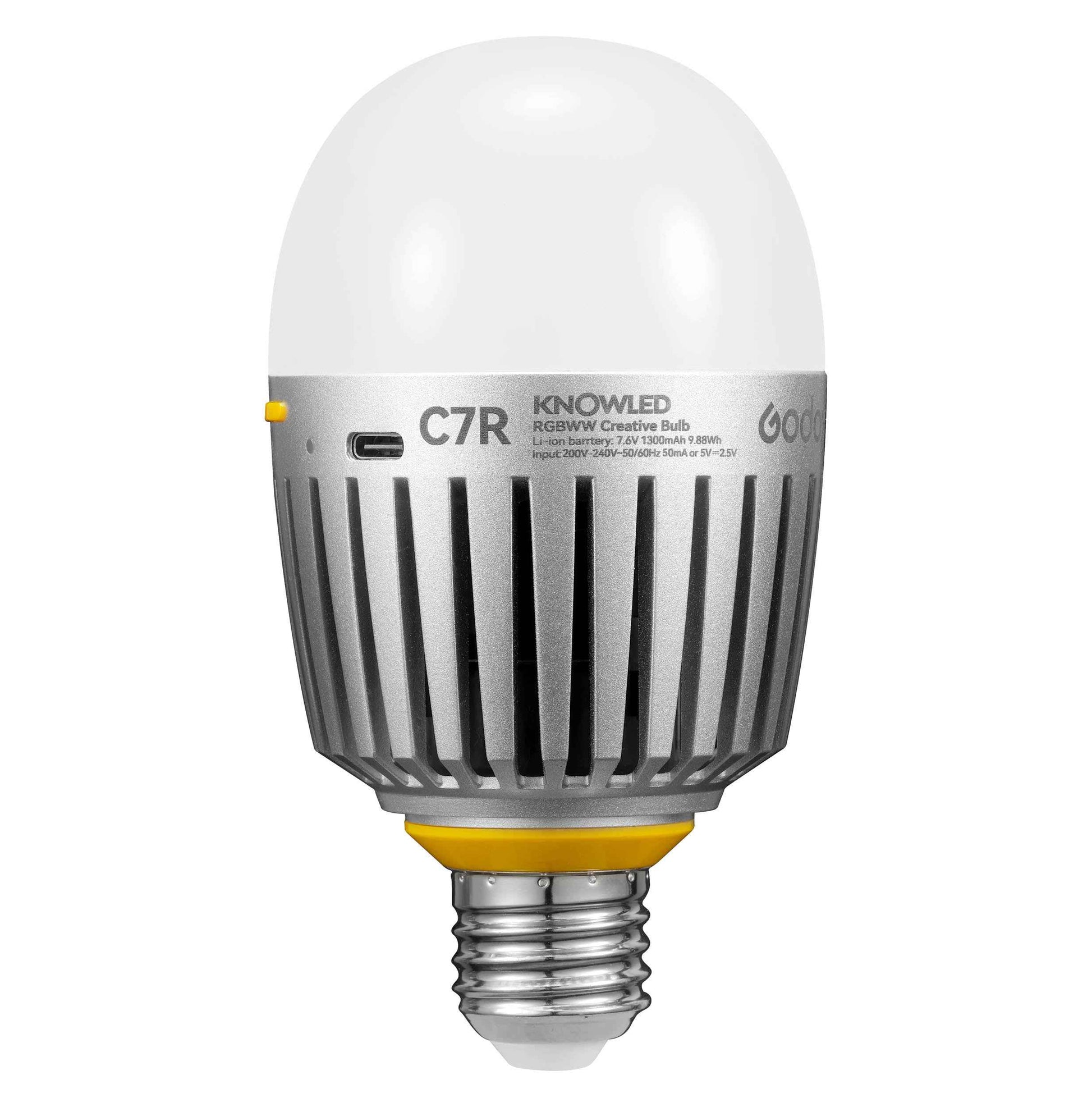KNOWLED C7R K8 E27 RGBWW Creative Bulb 8-Light Kit for Practical Set Lighting with Built-in Battery
