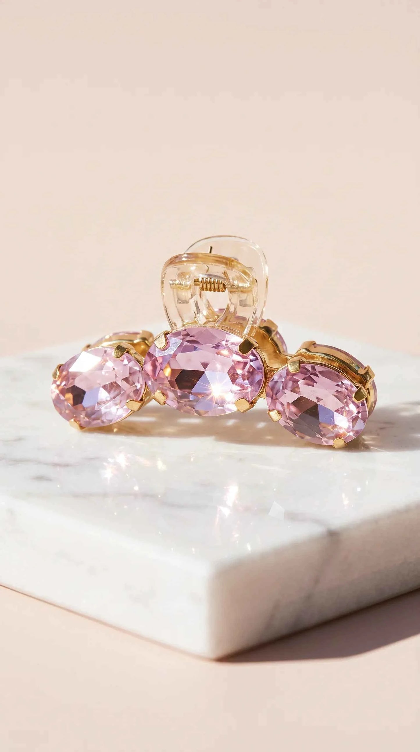 Crystal Mini Hair Claw Clamps Pack of 12