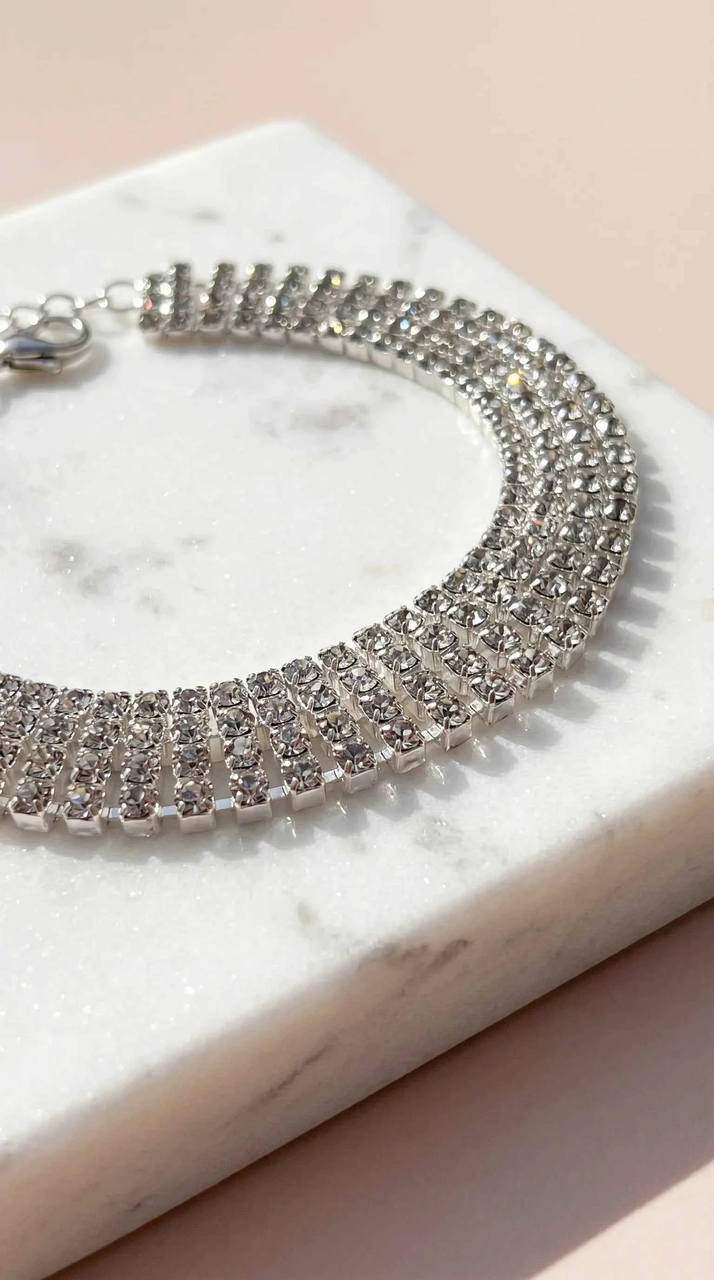 Classic Zircon Crystal Tennis Bracelet