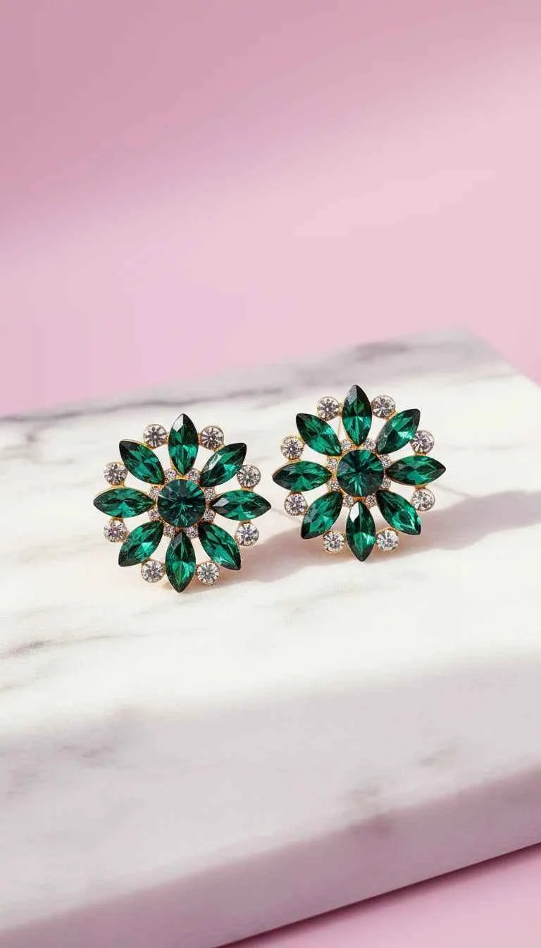 Sparkly Crystal Stud Earrings
