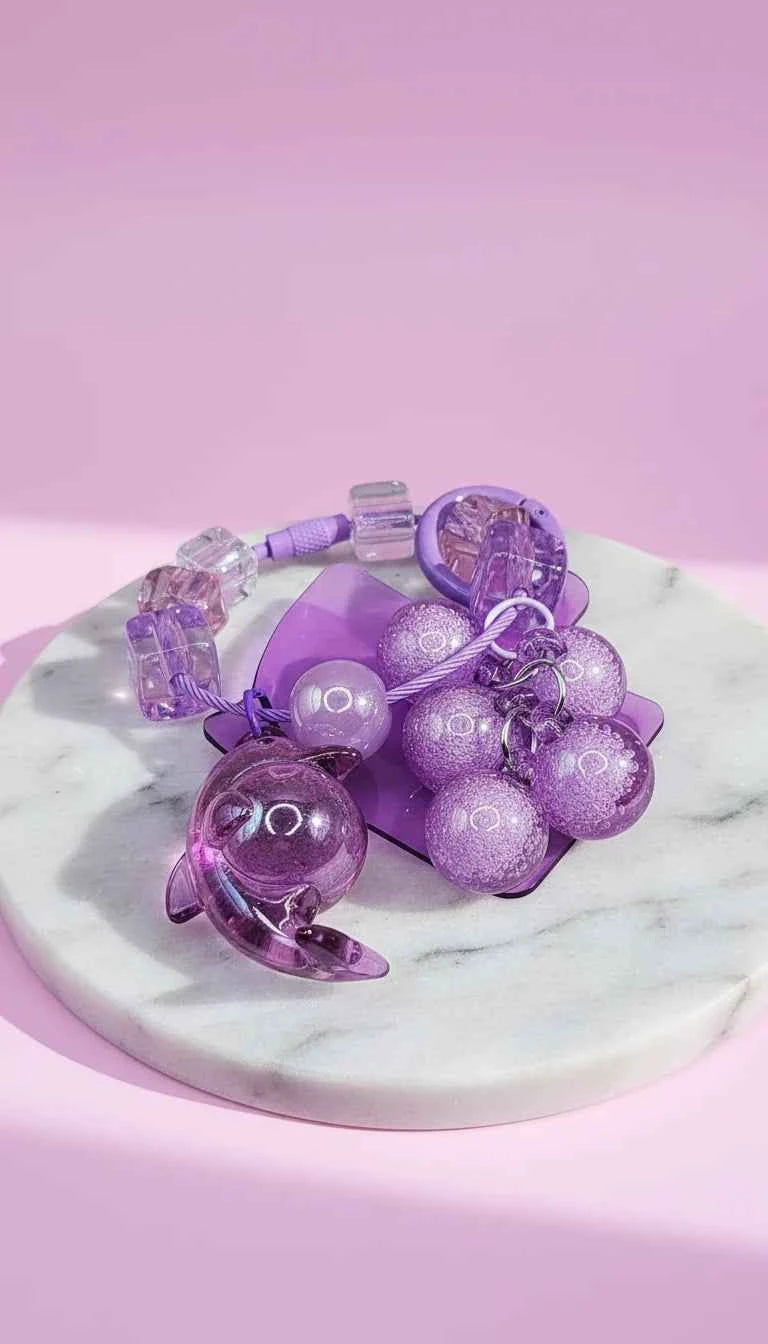 Dolphin Bubble Keyring, Phone Charm & Bag Accessory