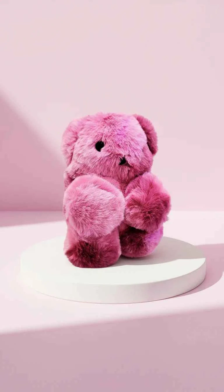 Plush Faux Fur Teddy Bear Backpack Bag