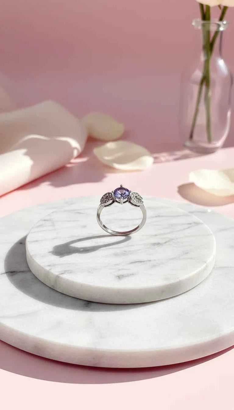 Swirl Crystal Band Ring Box set of 12