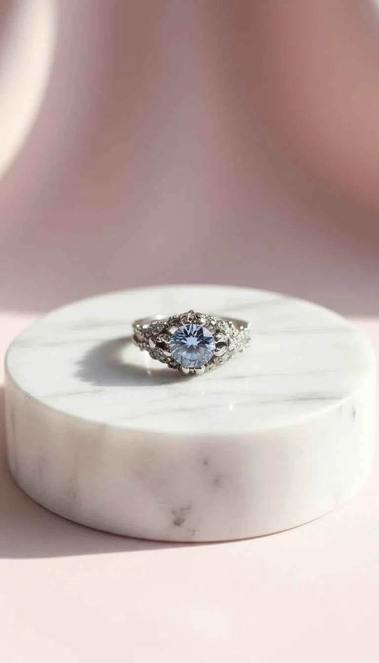 Claw Set Solitaire Crystal Ring Box set of 12