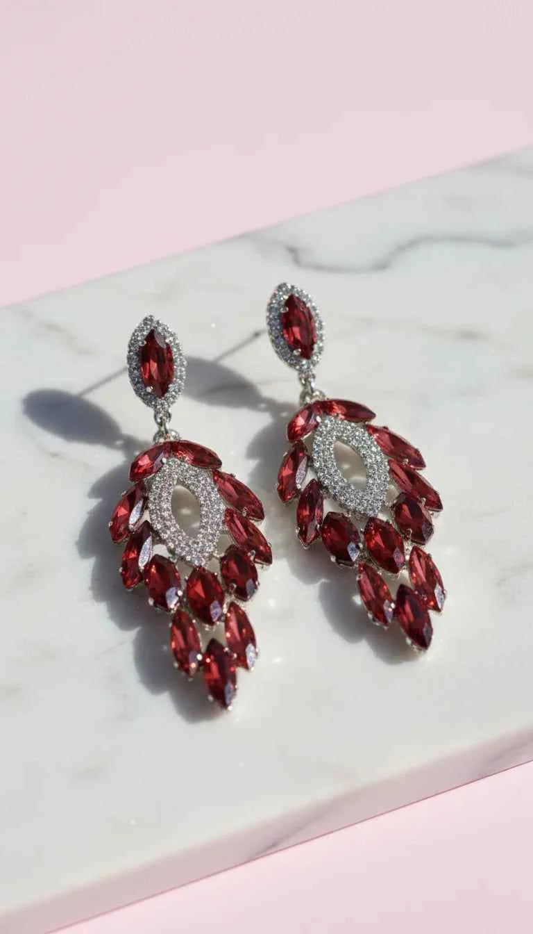 Teardrop Crystal Drop & Dangle Earrings