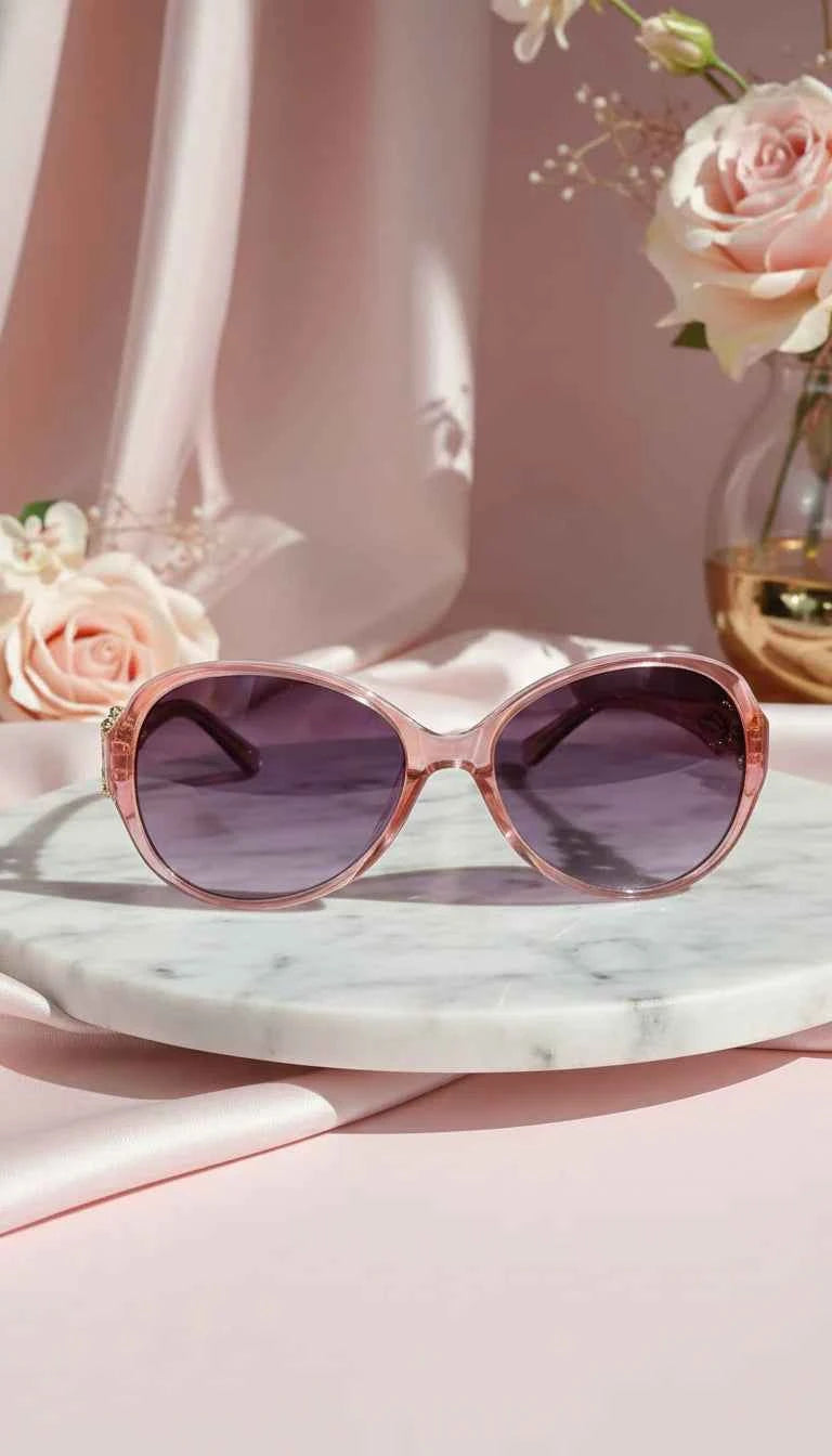 Oval Frame Acrylic Sunglasses Box of 12