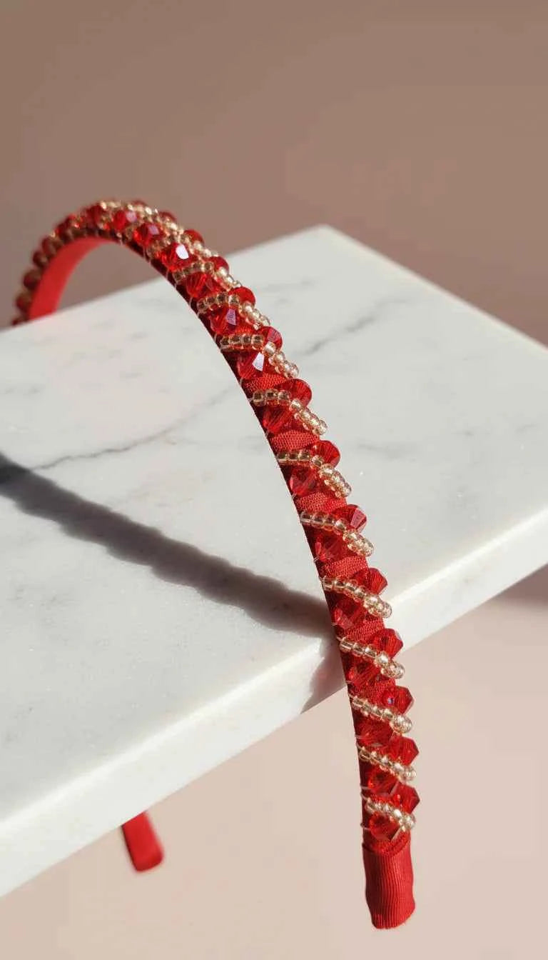 Women’s Crystal Cluster Statement Headband & Hair Band