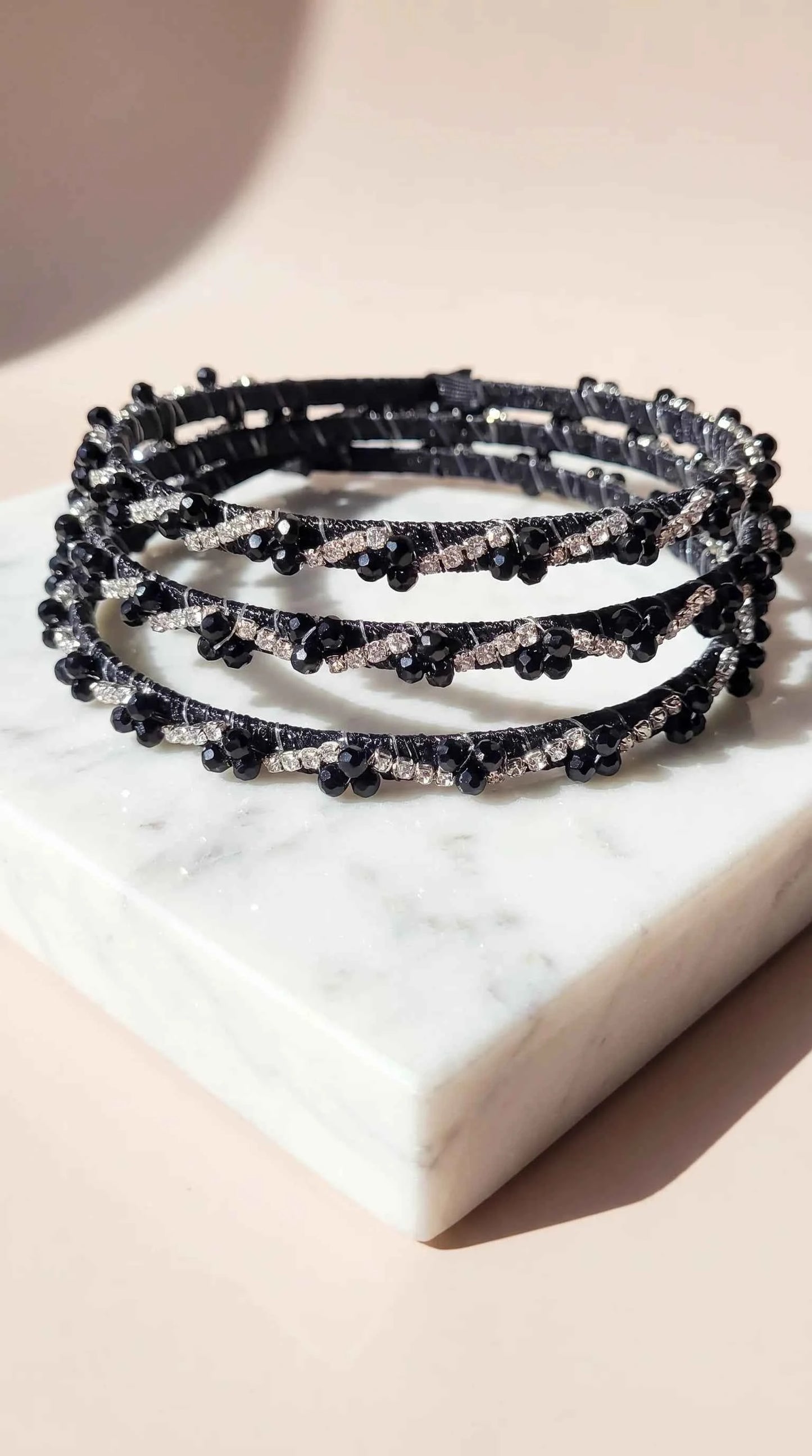 Women’s Beaded Crystal Statement Headband & Hair Band