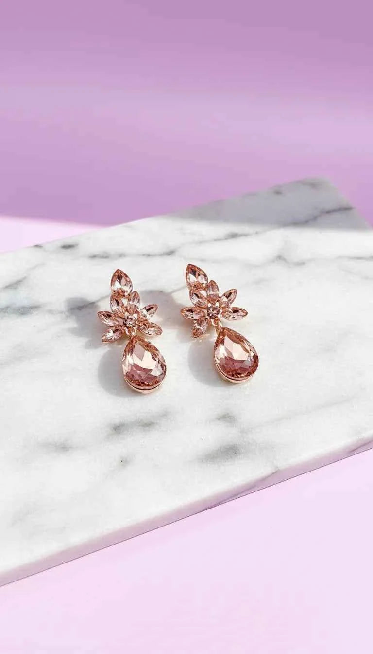 Layered Crystal Drop & Dangle Earrings