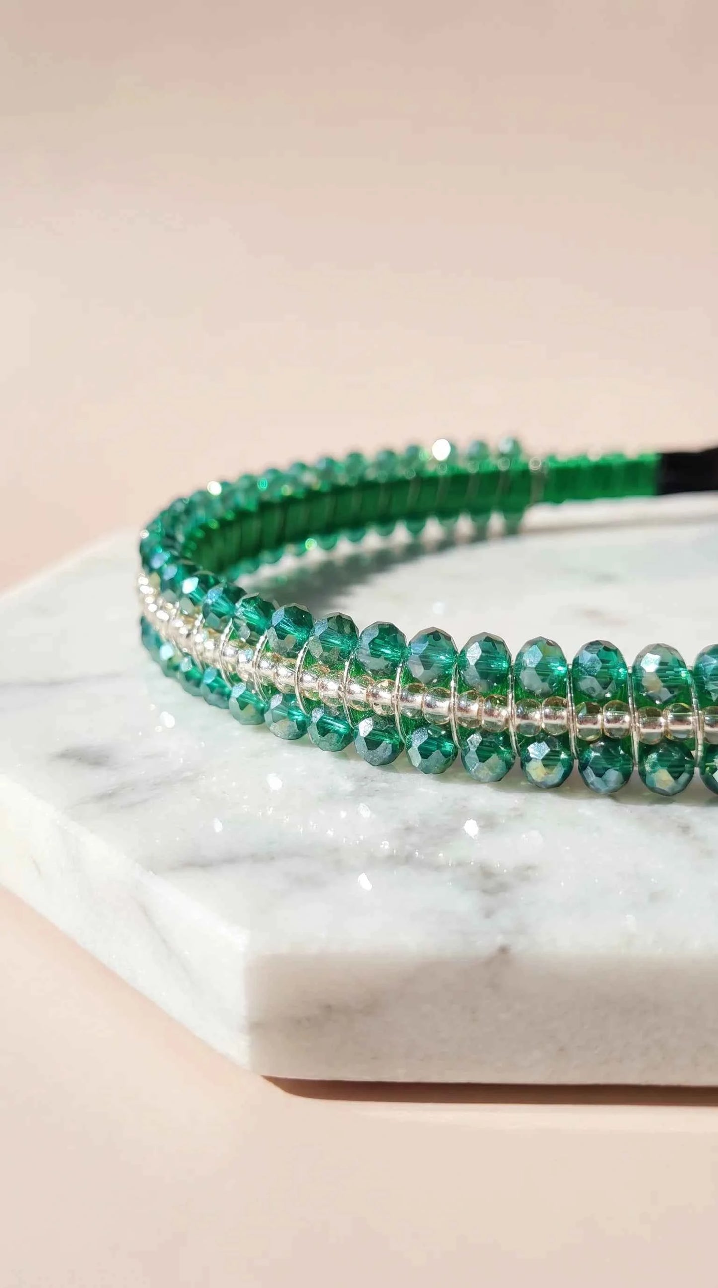 Women’s Crystal Beaded Statement Headband & Hair Band