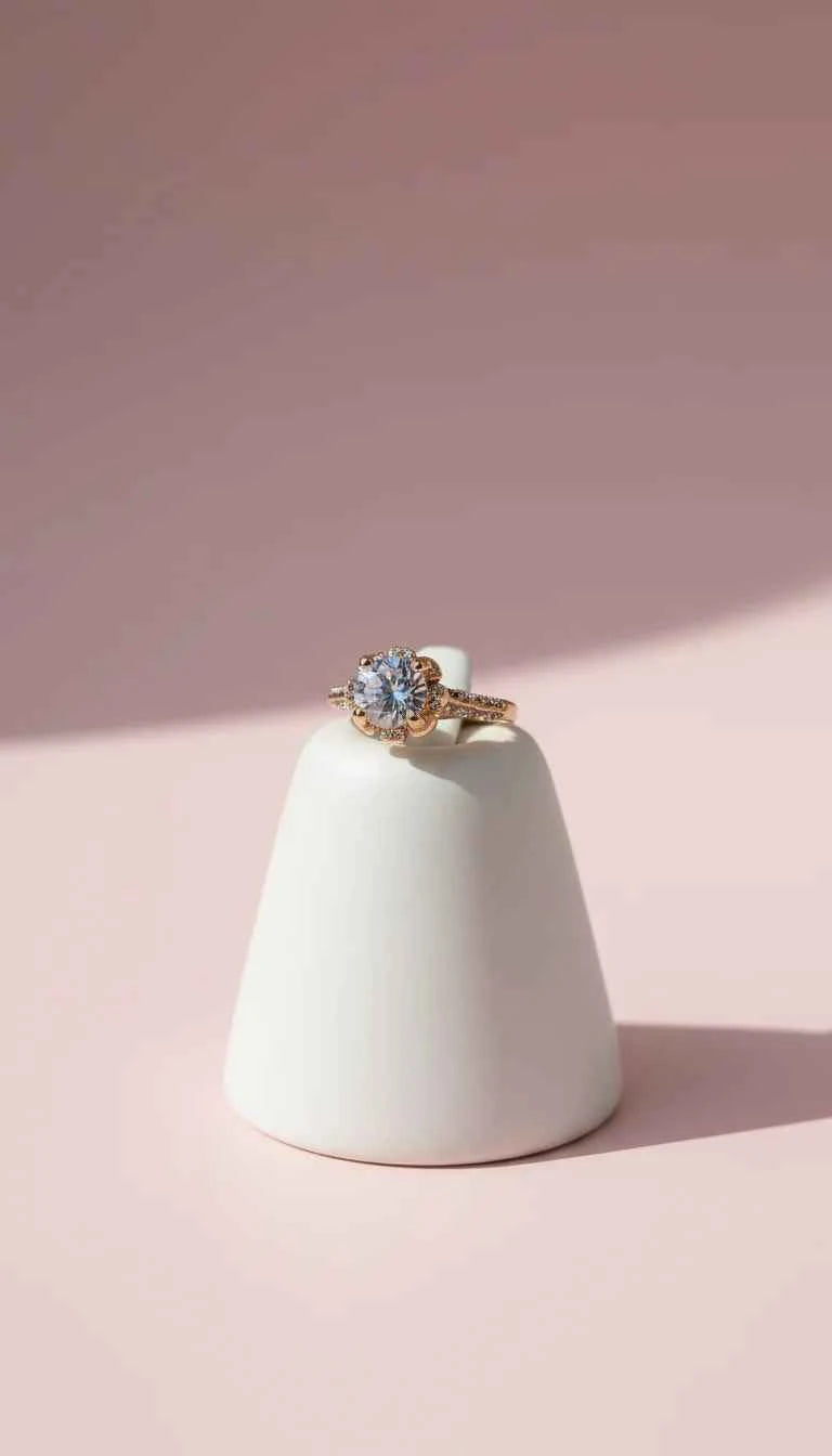 Gold Solitaire Round Cut Crystal Ring Gold Box set of 12