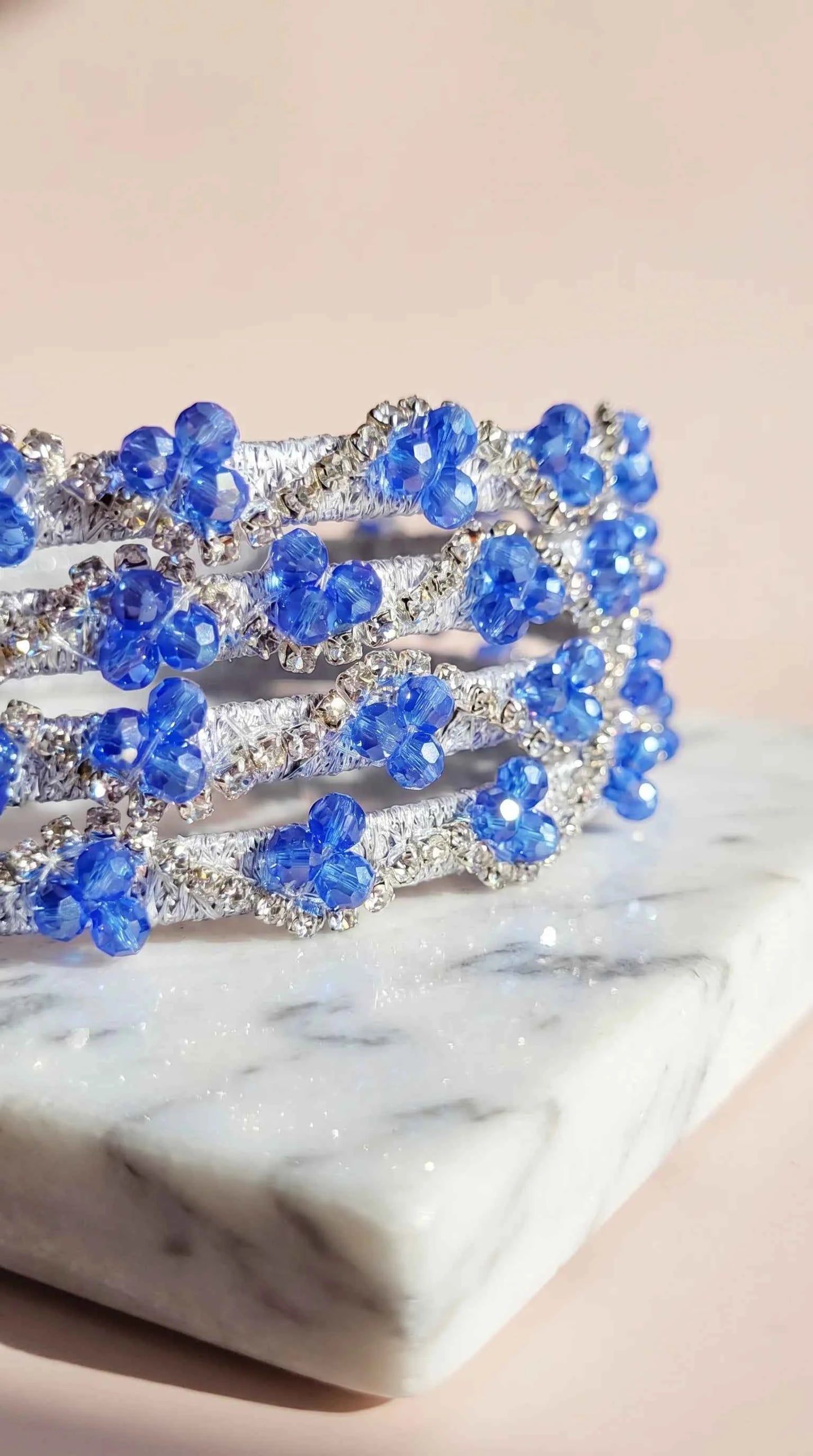 Women’s Beaded Crystal Statement Headband & Hair Band