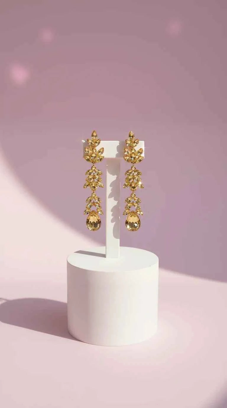 Layered Crystal Drop & Dangle Earrings