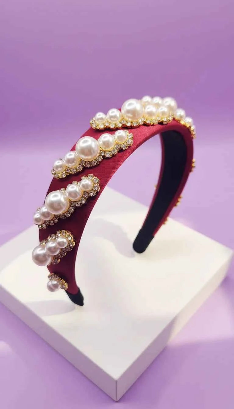 Women’s Pearl Statement Headband & Hair Band