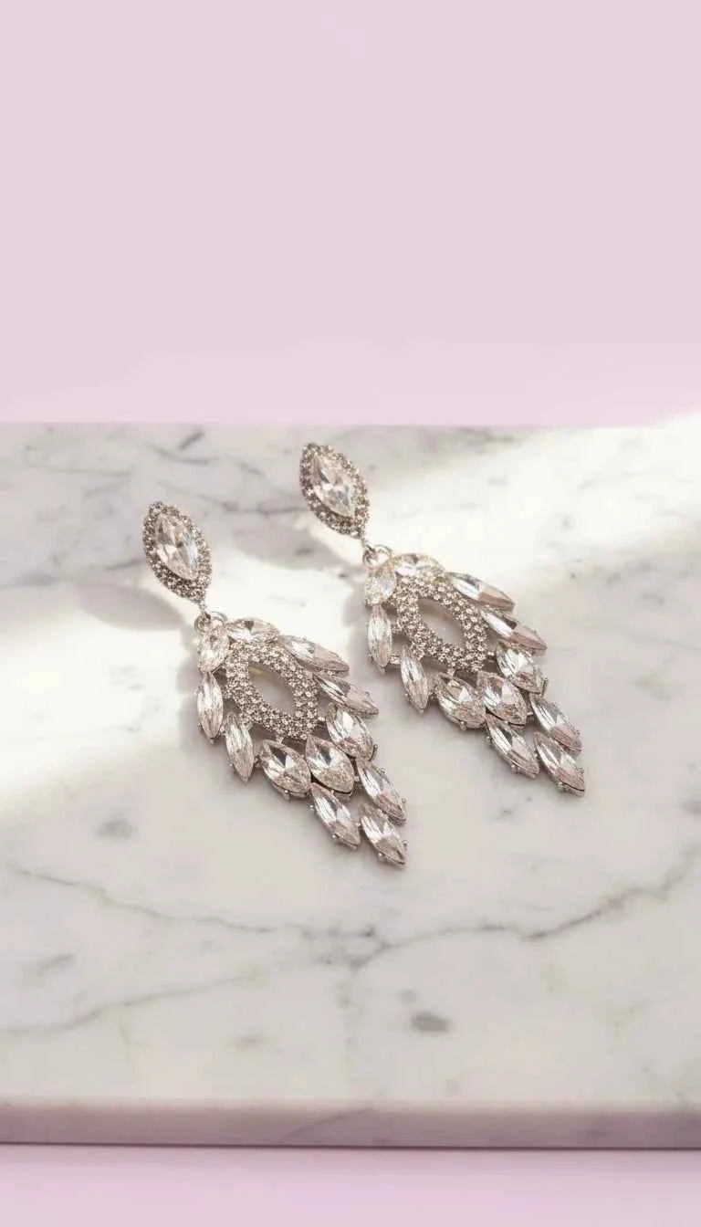 Teardrop Crystal Drop & Dangle Earrings