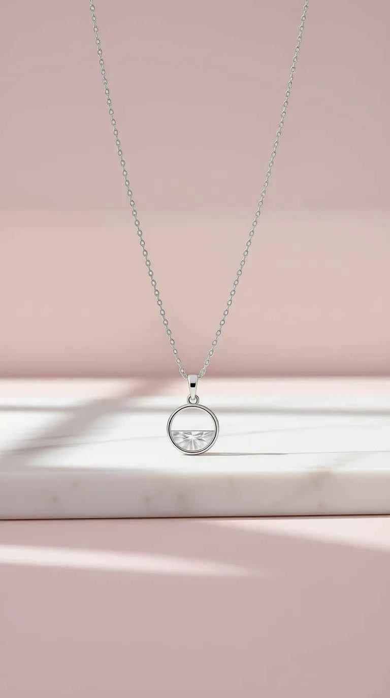 Horizon Crystal Pendant Necklace