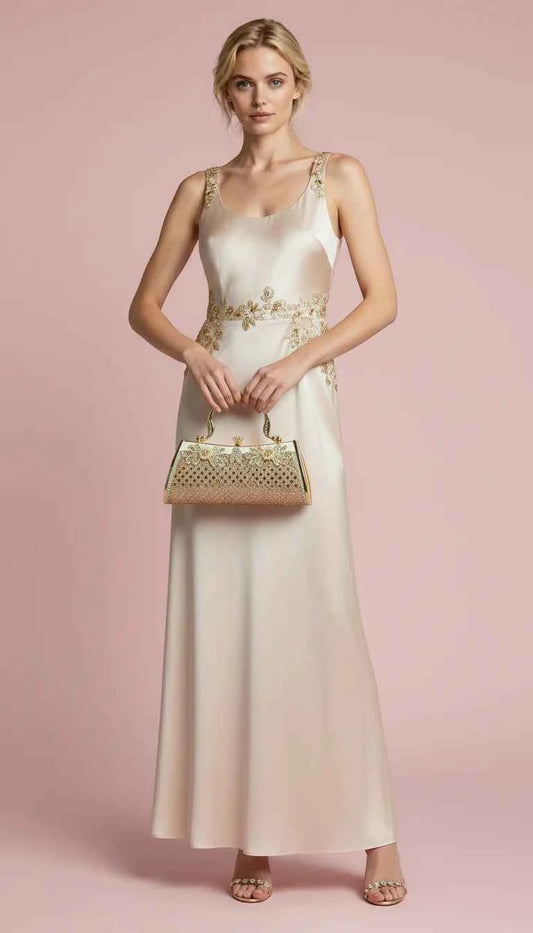 Mirrored Decor Oblong Crystal Clutch bag