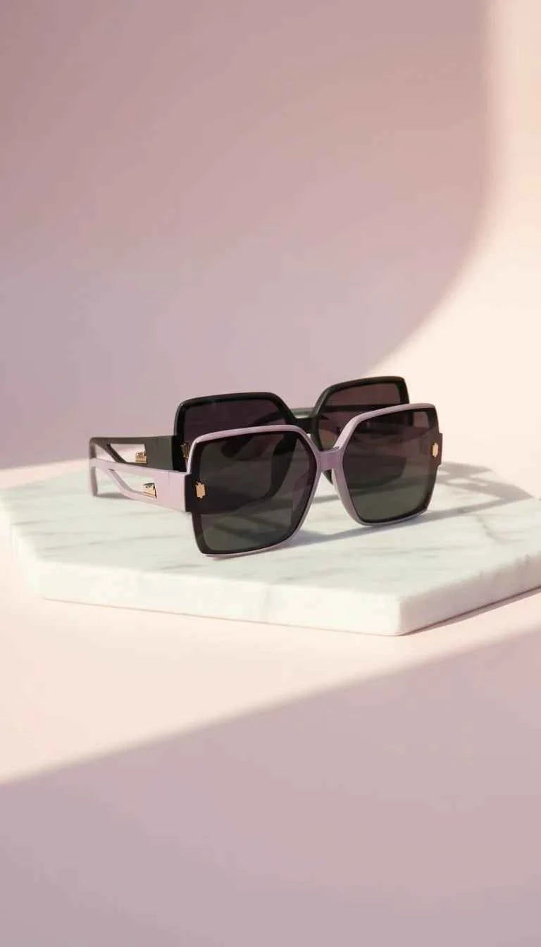 Retro Matte Frame Acrylic Sunglasses Box of 12