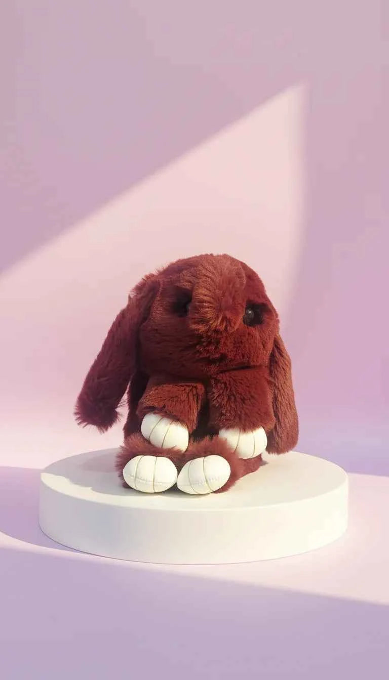 Faux Fur Bunny Rabbit Backpack – Soft Plush Handbag