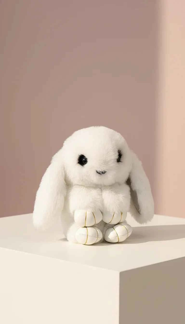 Faux Fur Bunny Rabbit Backpack – Soft Plush Handbag