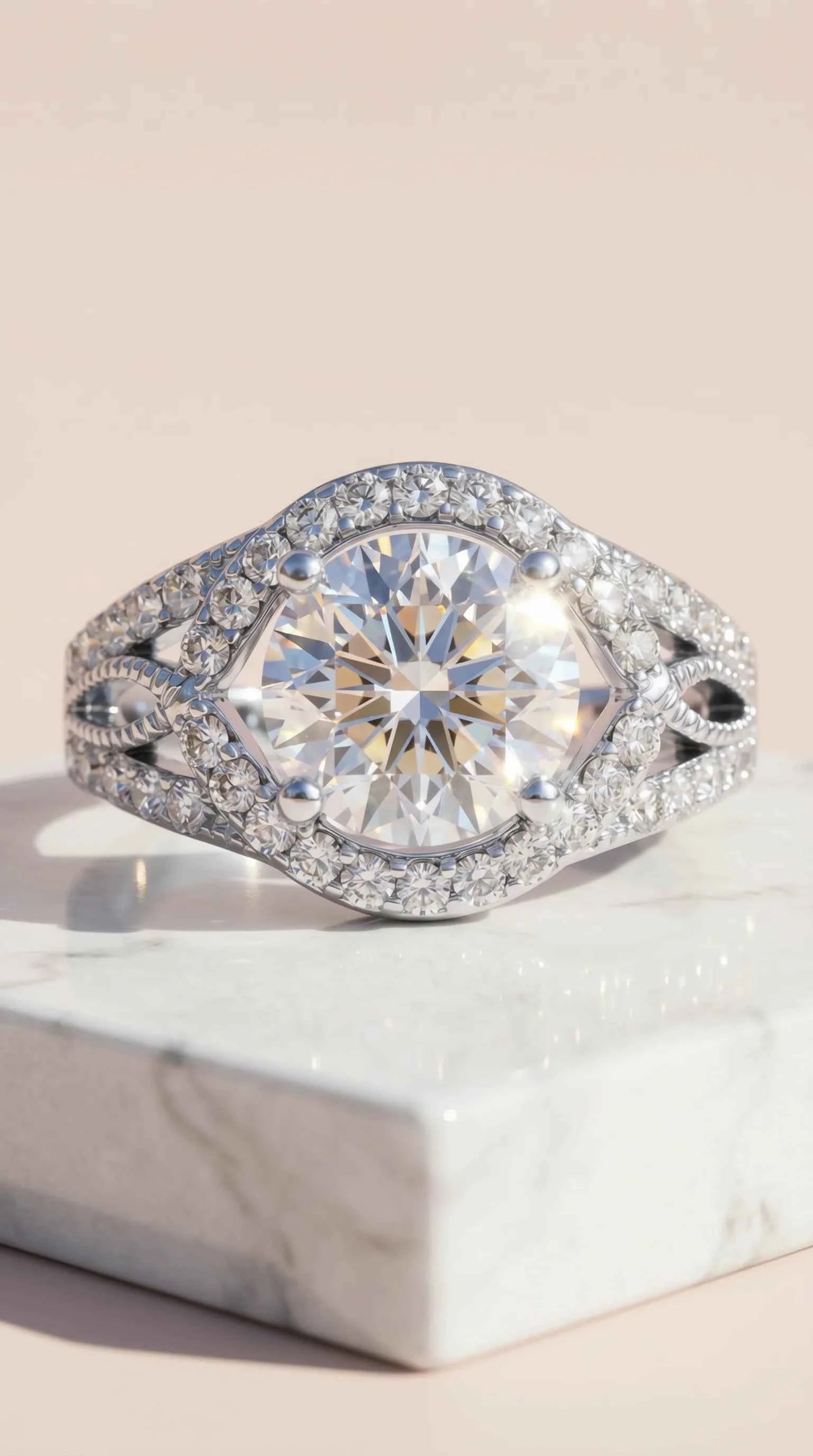 Box Set Of 12 Silver Oval Cut Crystal Rings