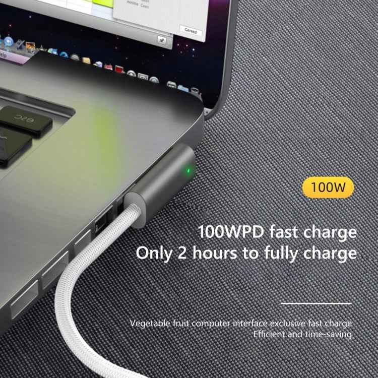 100W 5 Pin MagSafe 2 (T-shaped) to USB-C / Type-C PD Charging Cable, Cable Length: 1.8m, MagSafe 2 (T-shaped)